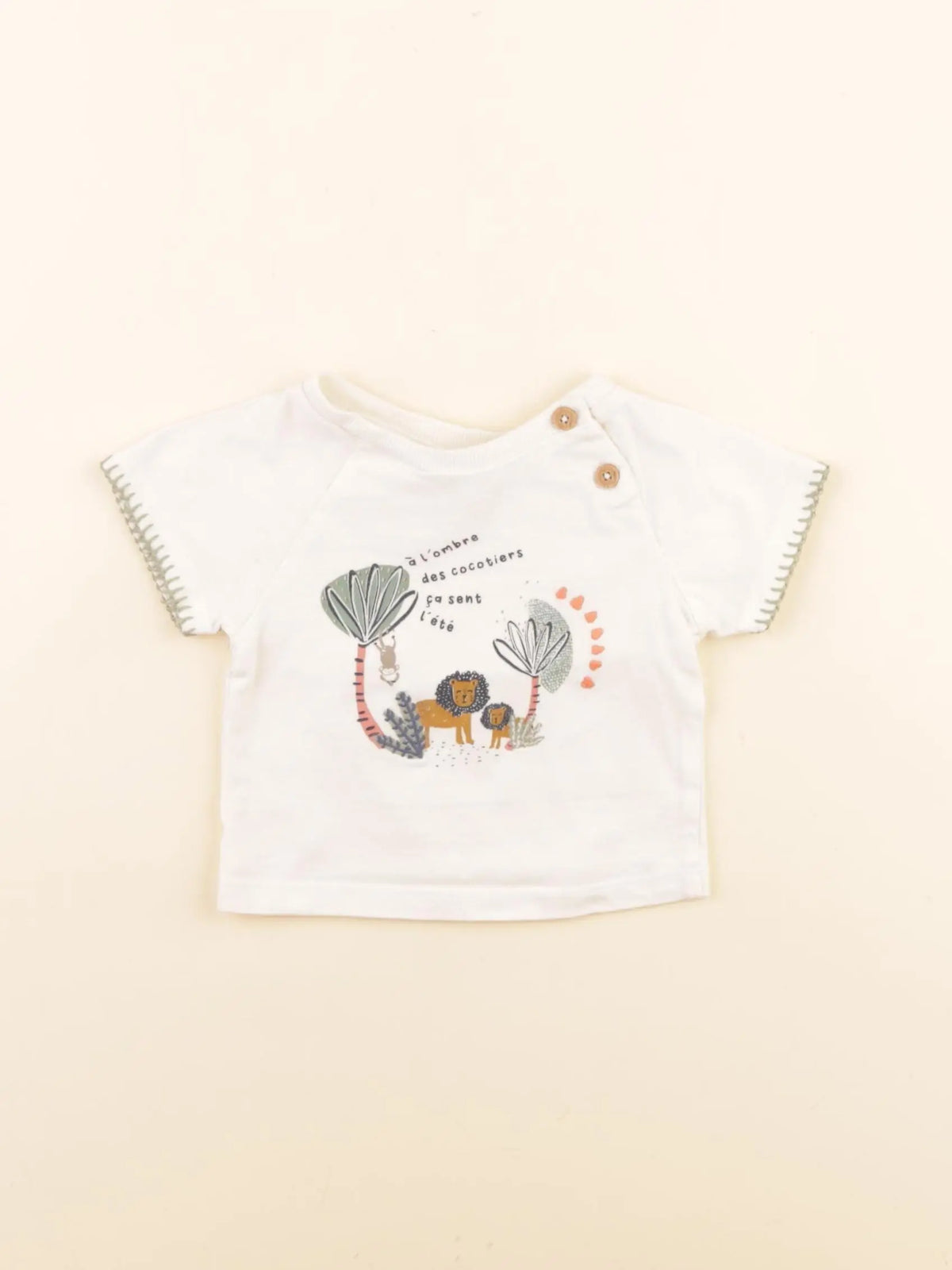 Tape à l'oeil - tee-shirt blanc - 3 mois
