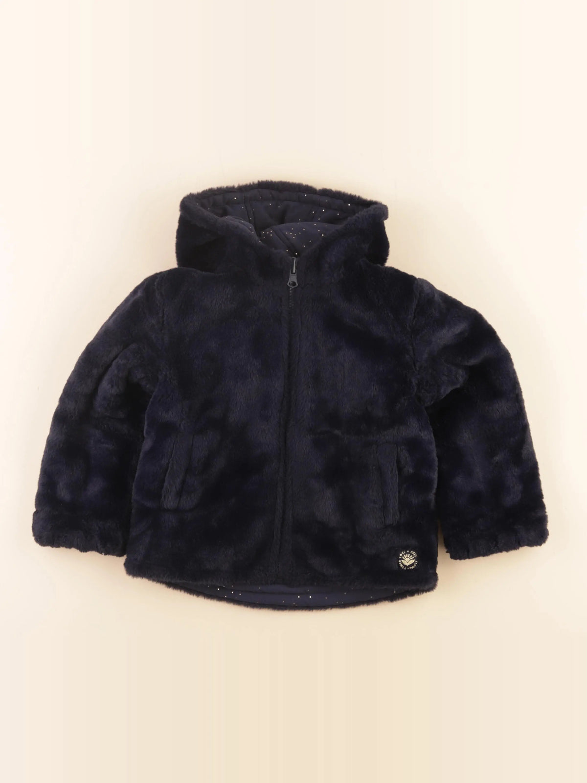 La Redoute - doudoune réversible bleu, or - 5 ans