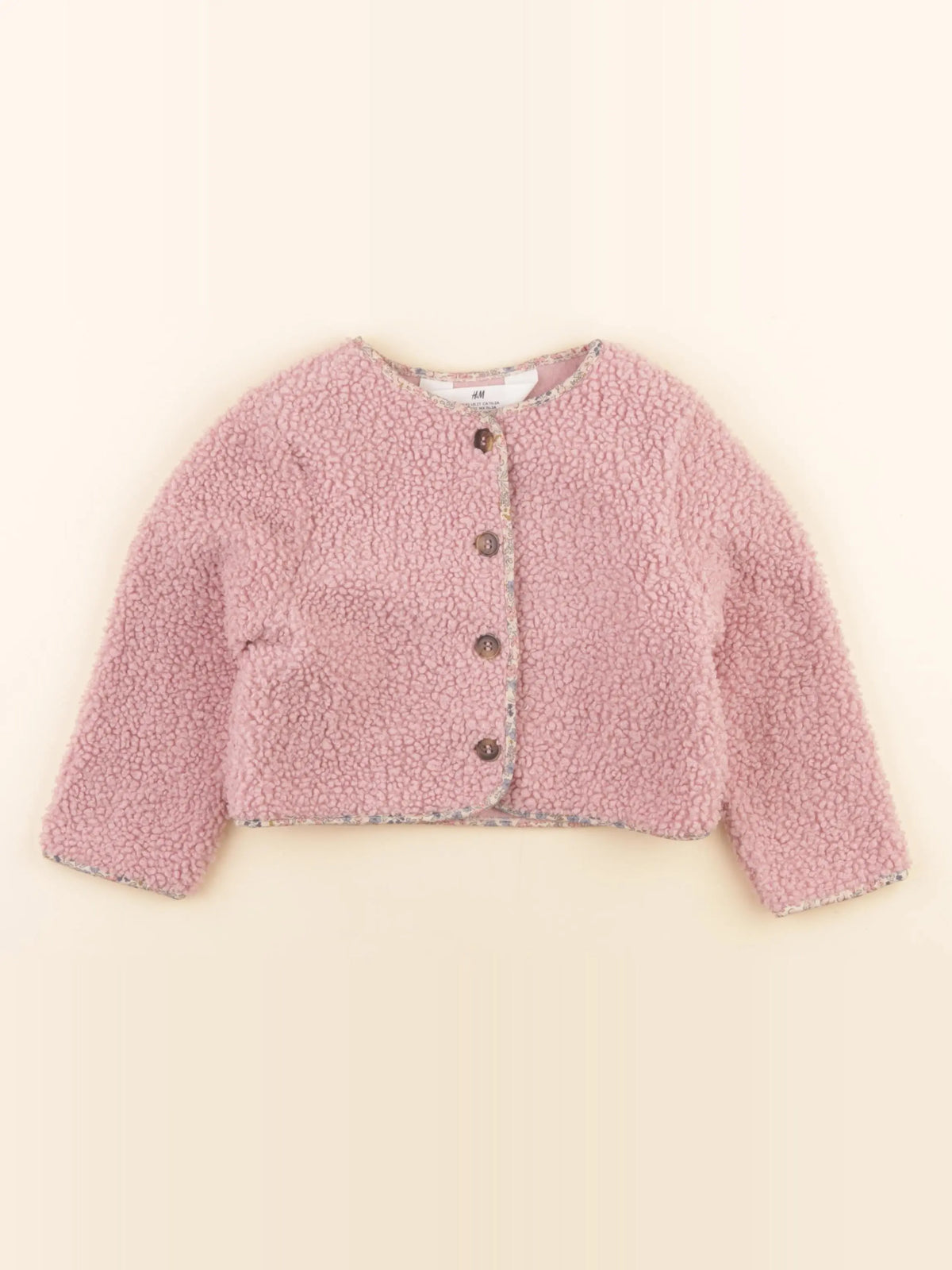 H&M - veste rose - 18/24 mois