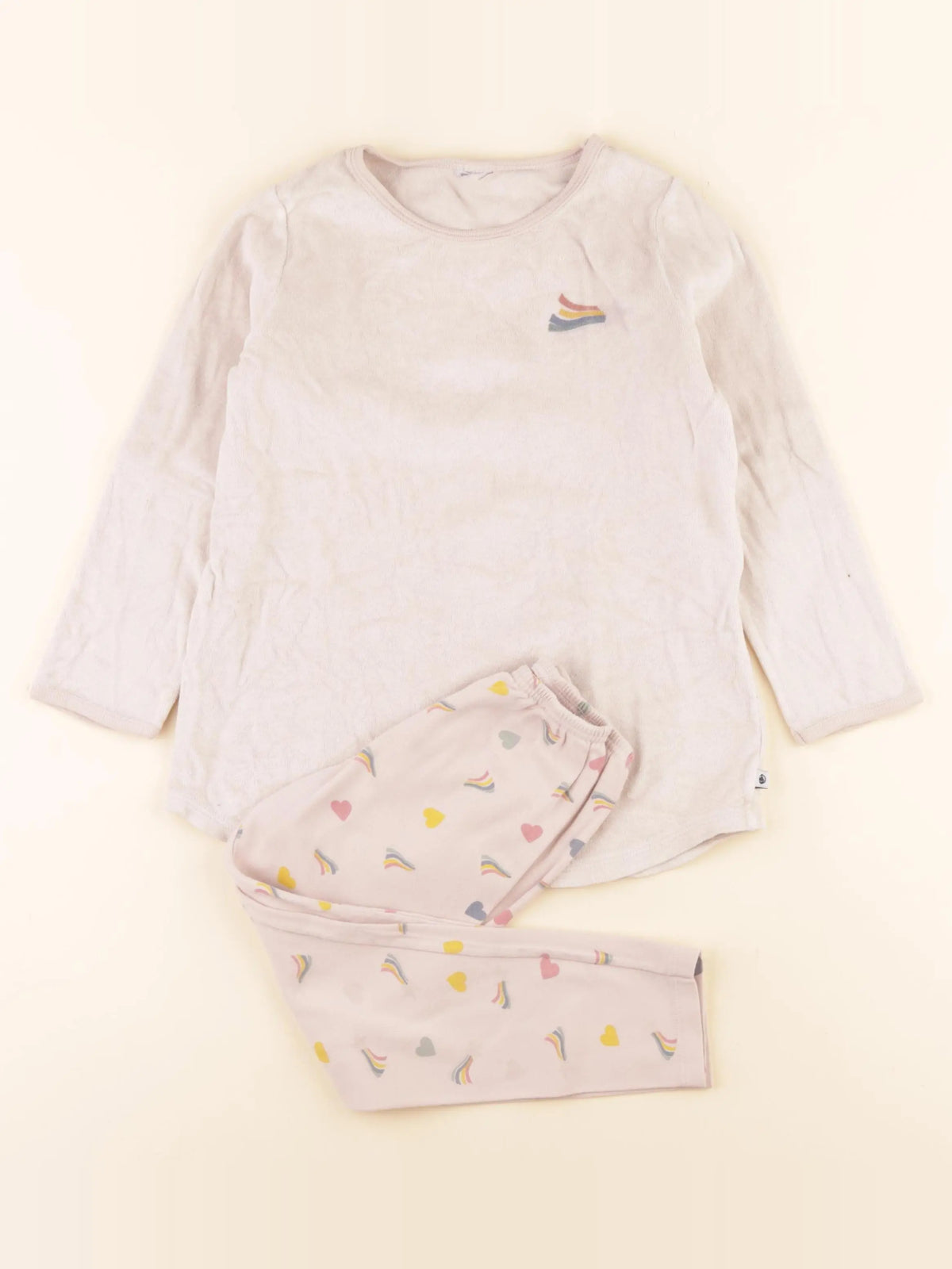 Petit Bateau - pyjama velours rose - 5 ans