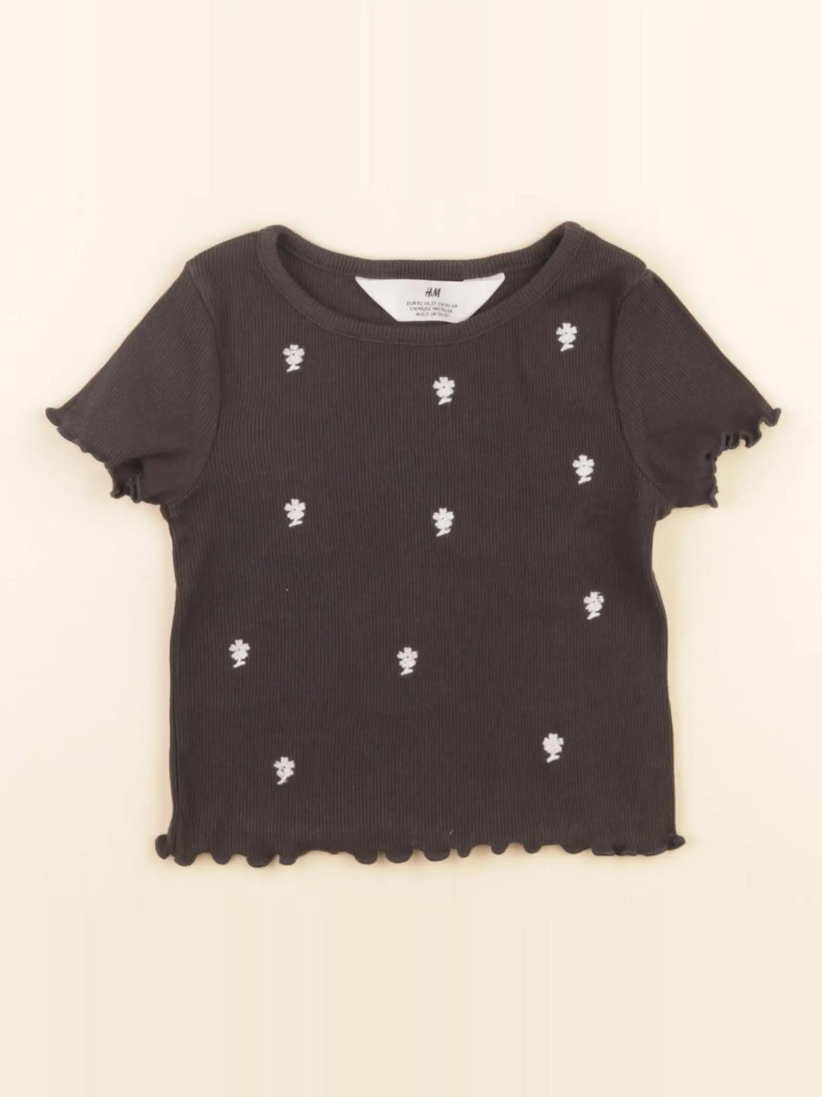 H&M - tee-shirt noir - 18 mois à 2 ans