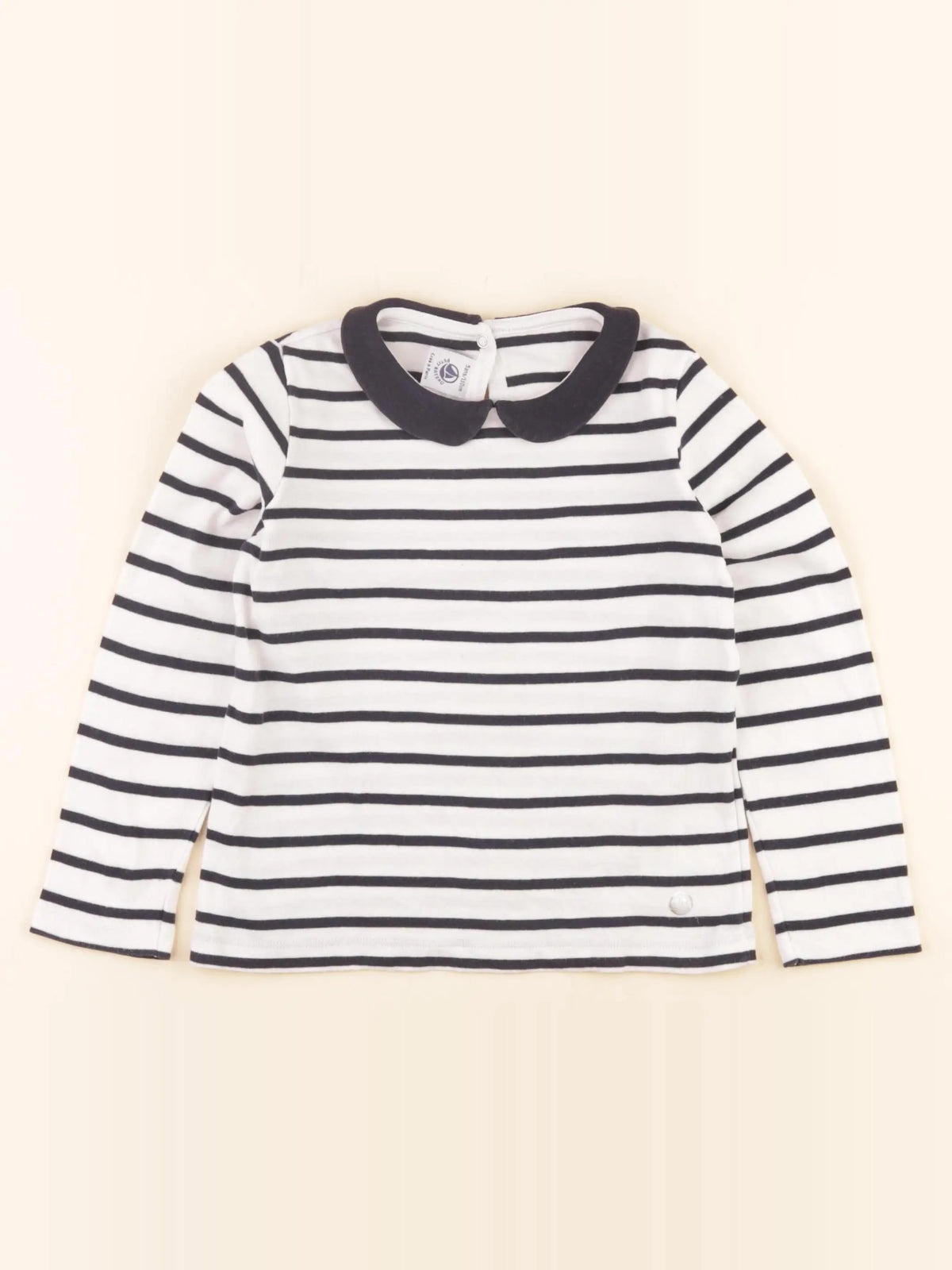 Petit Bateau - tee-shirt bleu - 5 ans