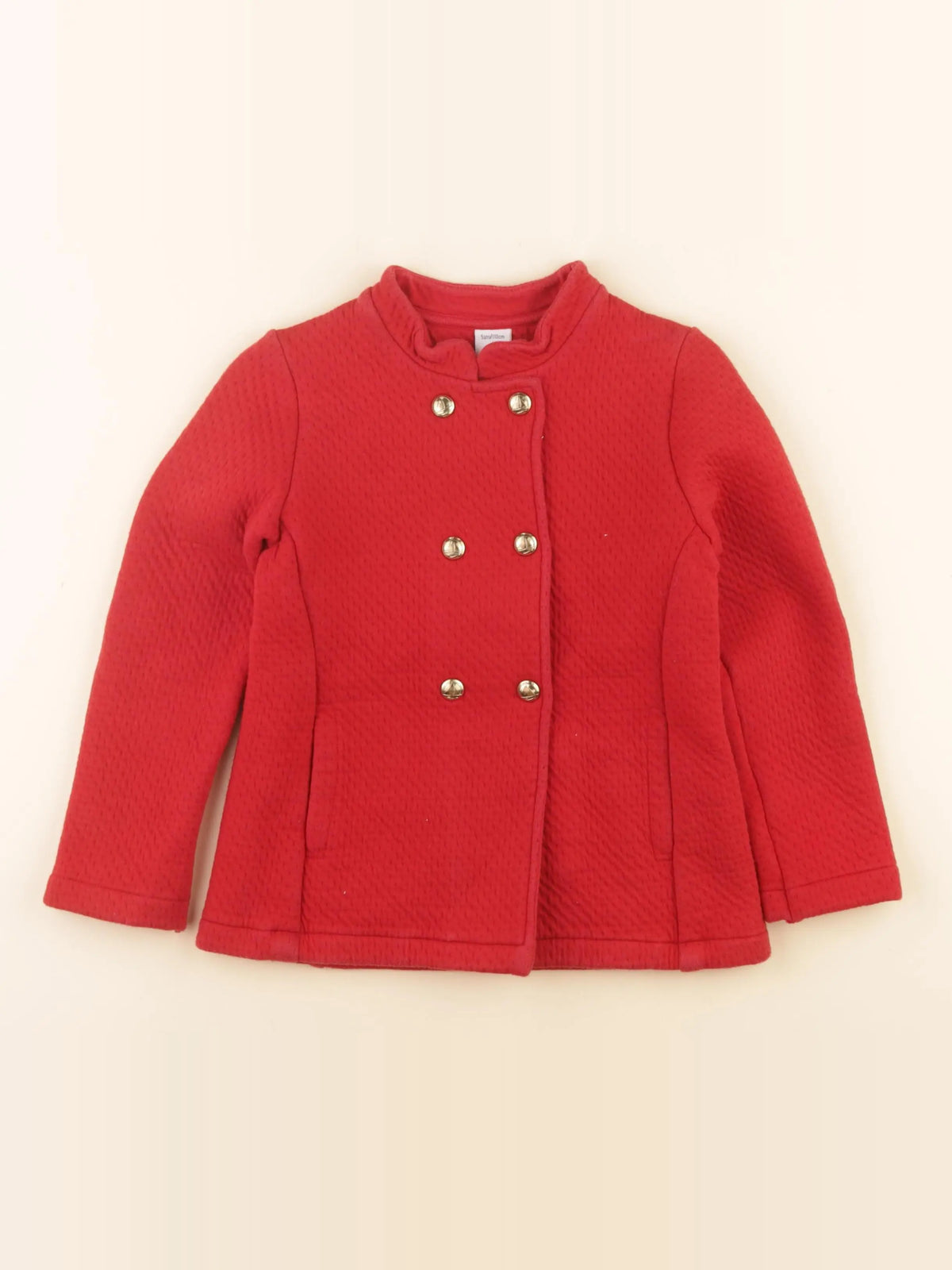 Petit Bateau - veste rouge - 5 ans