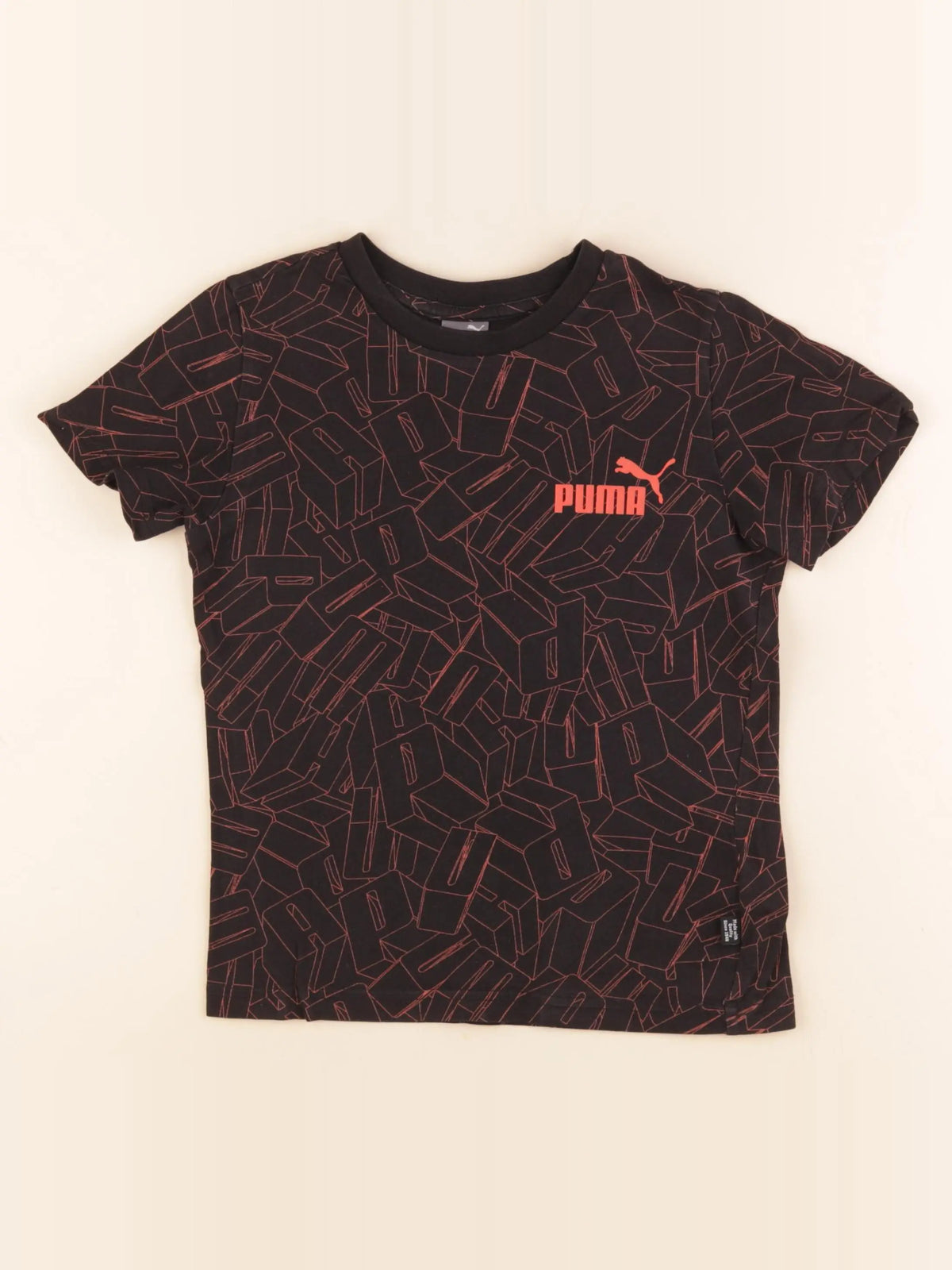 Puma - tee-shirt noir - 7/8 ans