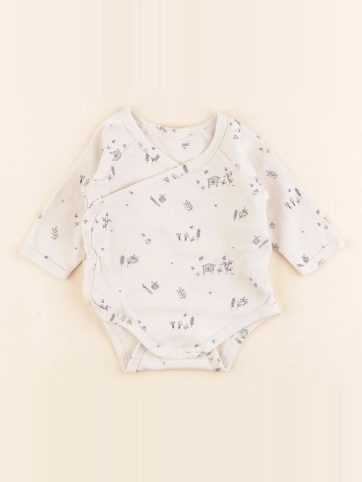 Vertbaudet - body beige, bleu - 3 mois