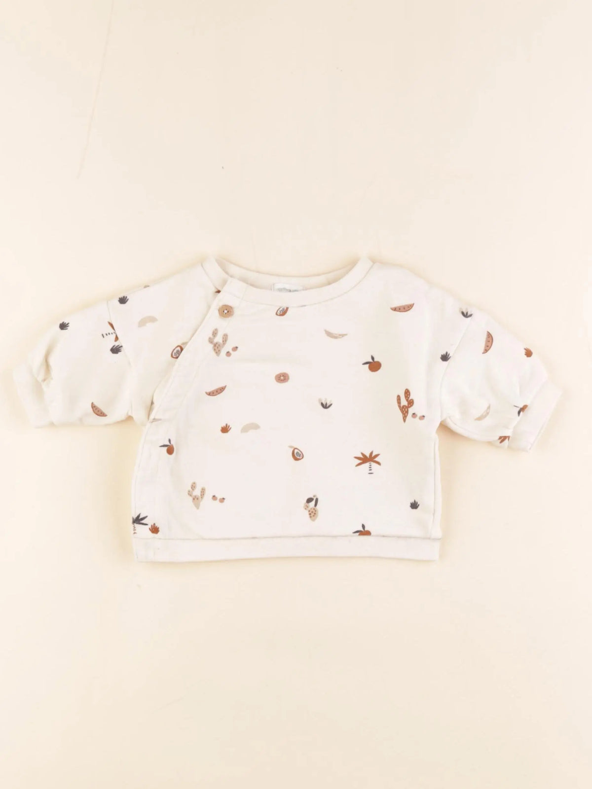 Vertbaudet - sweat blanc - 1 mois