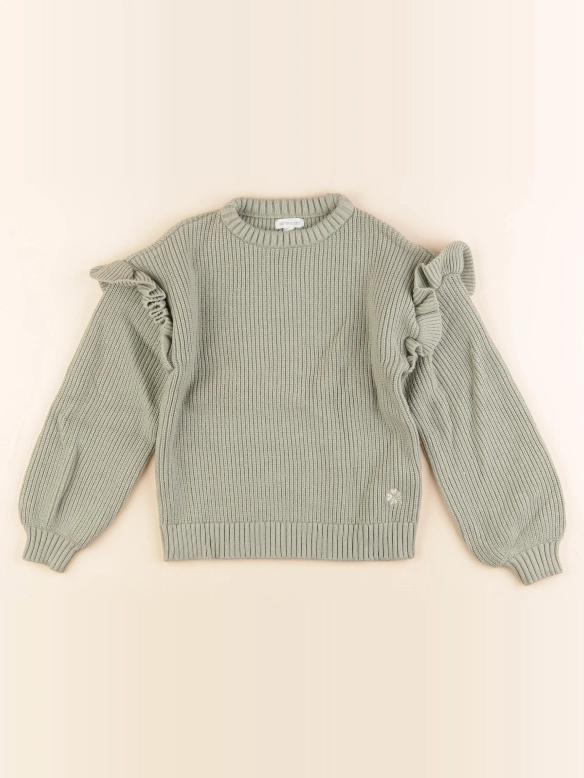 Vertbaudet - pull vert - 8 ans