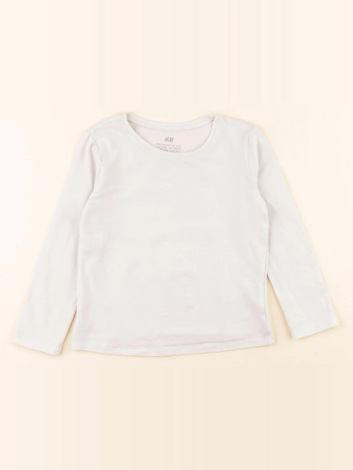 H&M - tee-shirt blanc - 2/4 ans