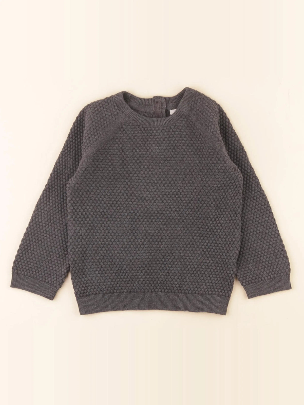 H&M - pull gris - 2/3 ans