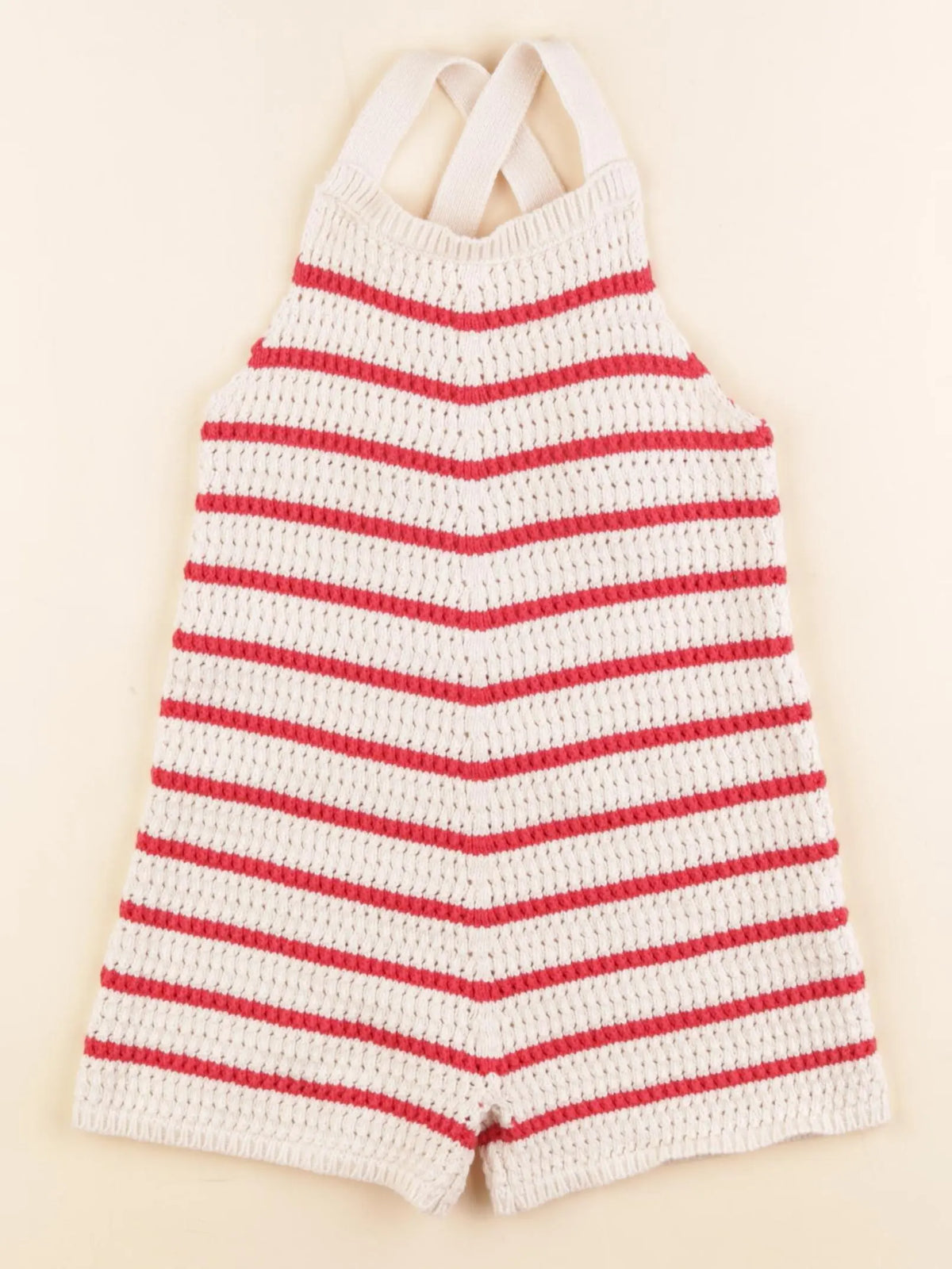 Zara - combinaison beige, rouge - 3 ans