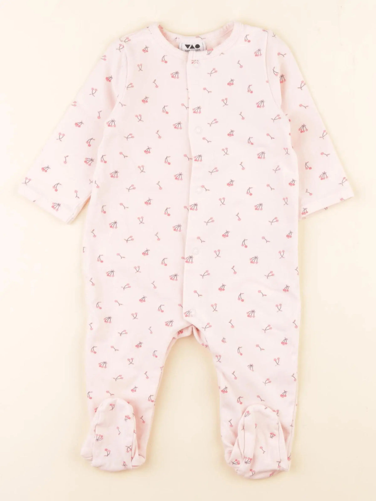 Tape à l'oeil - pyjama coton rose - 6 mois