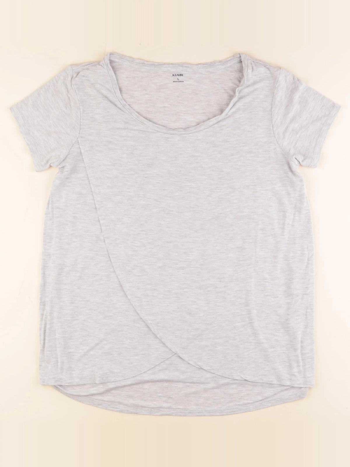 Kiabi - tee-shirt grossesse, allaitement gris - L