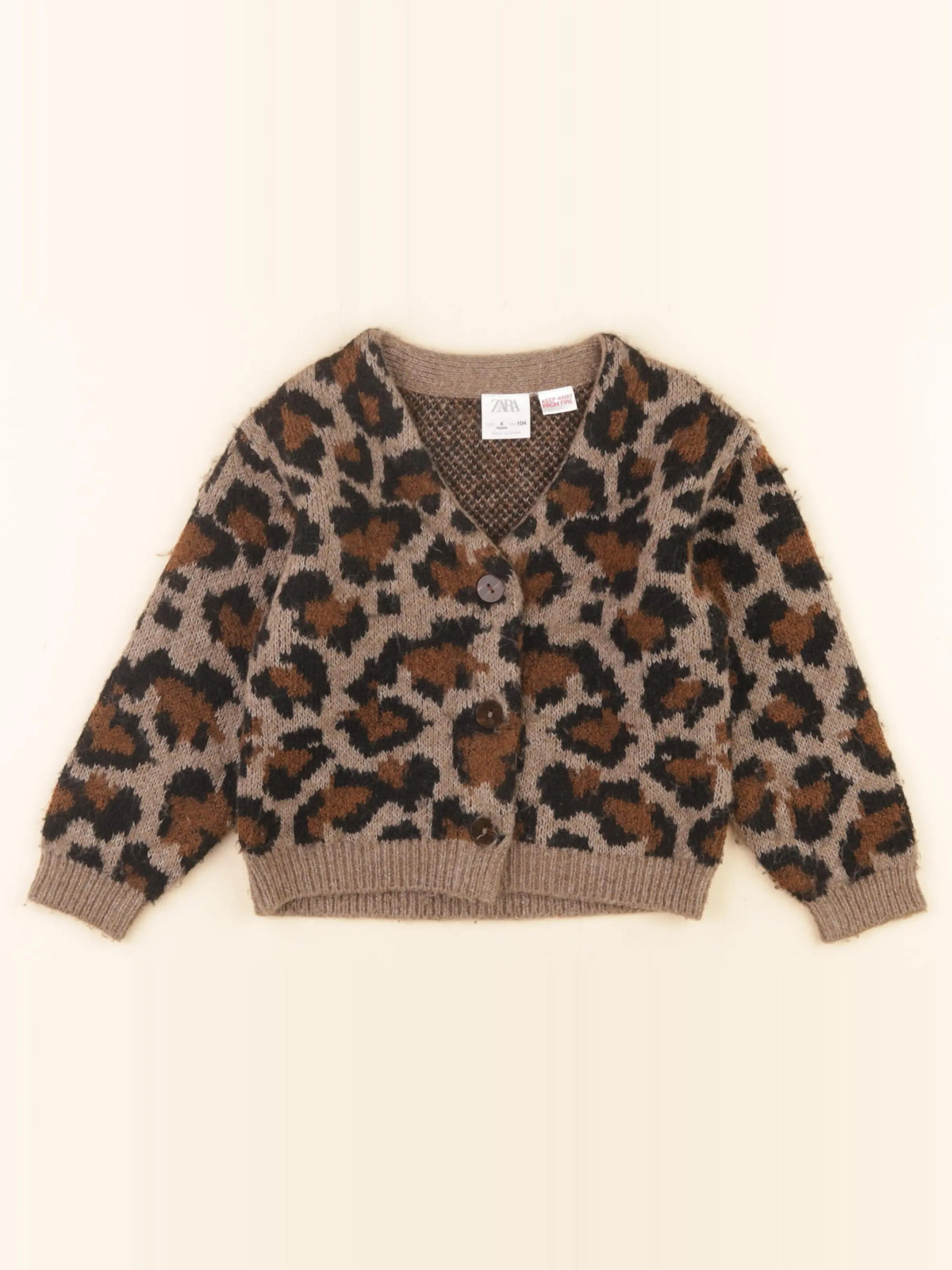 Zara - gilet marron - 4 ans