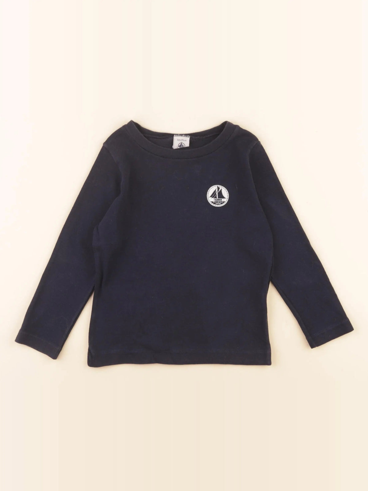 Petit Bateau - tee-shirt bleu - 3 ans