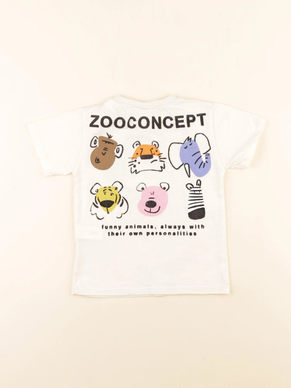 Zara - tee-shirt imprimé au dos beige - 2/3 ans