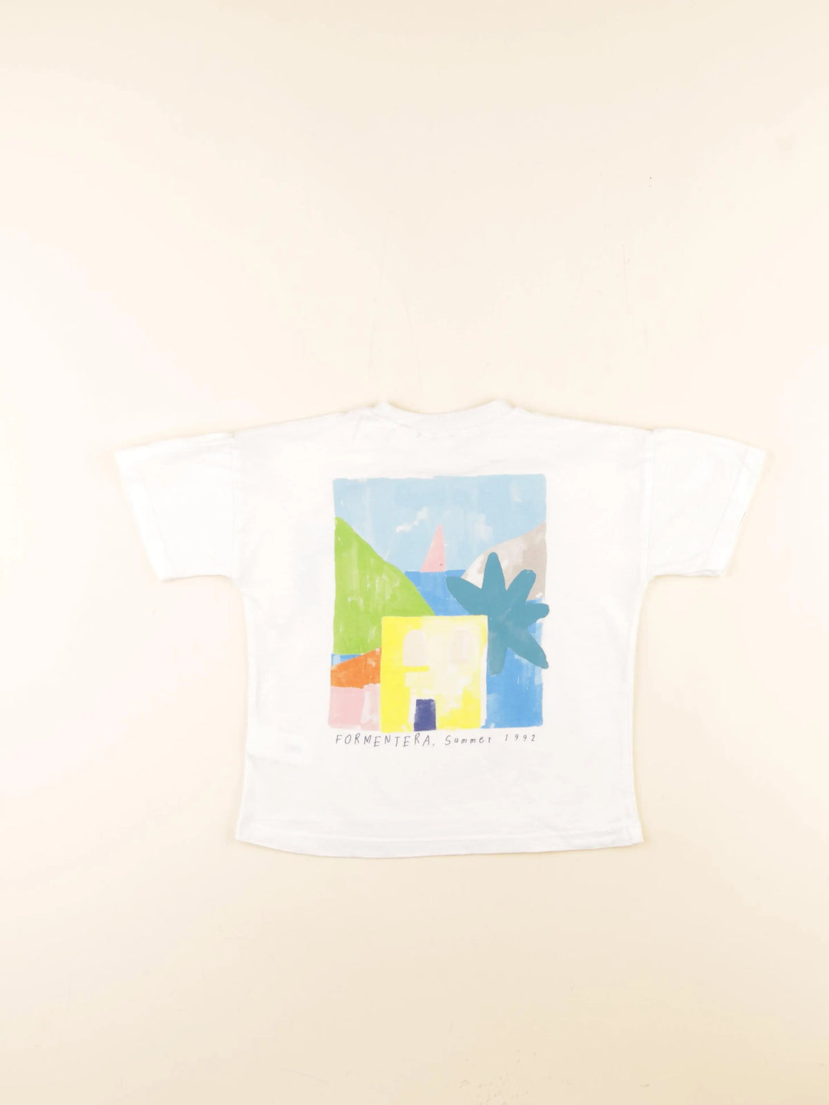 Zara - tee-shirt imprimé au dos blanc - 3 ans