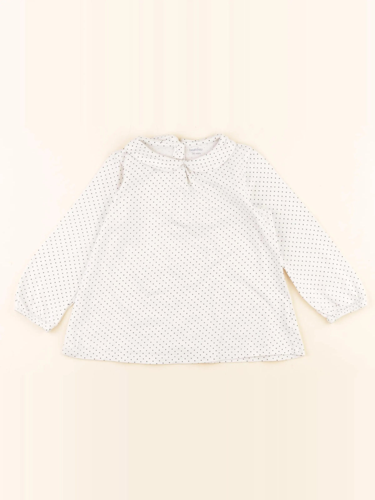 Boutchou - tee-shirt blanc, noir - 36 mois