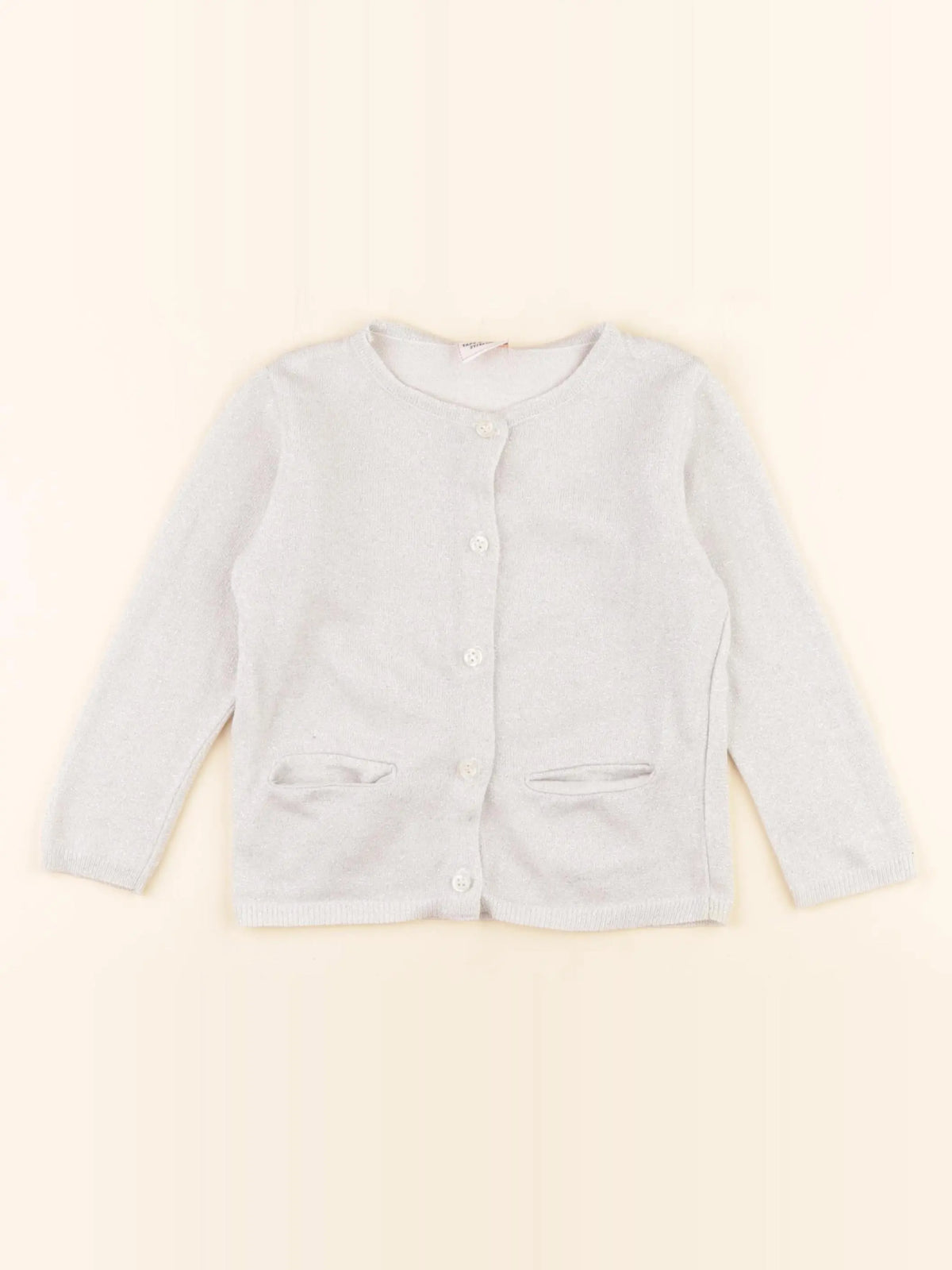 Tape à l'oeil - gilet argent, beige - 2 ans