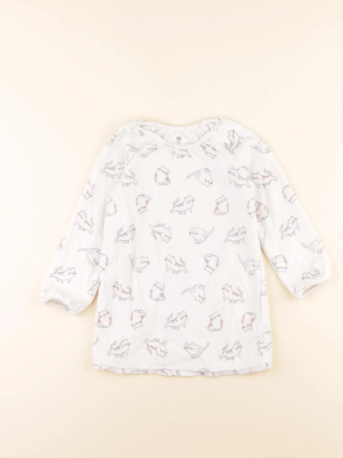 La Redoute - chemise de nuit velours blanc - 3 ans