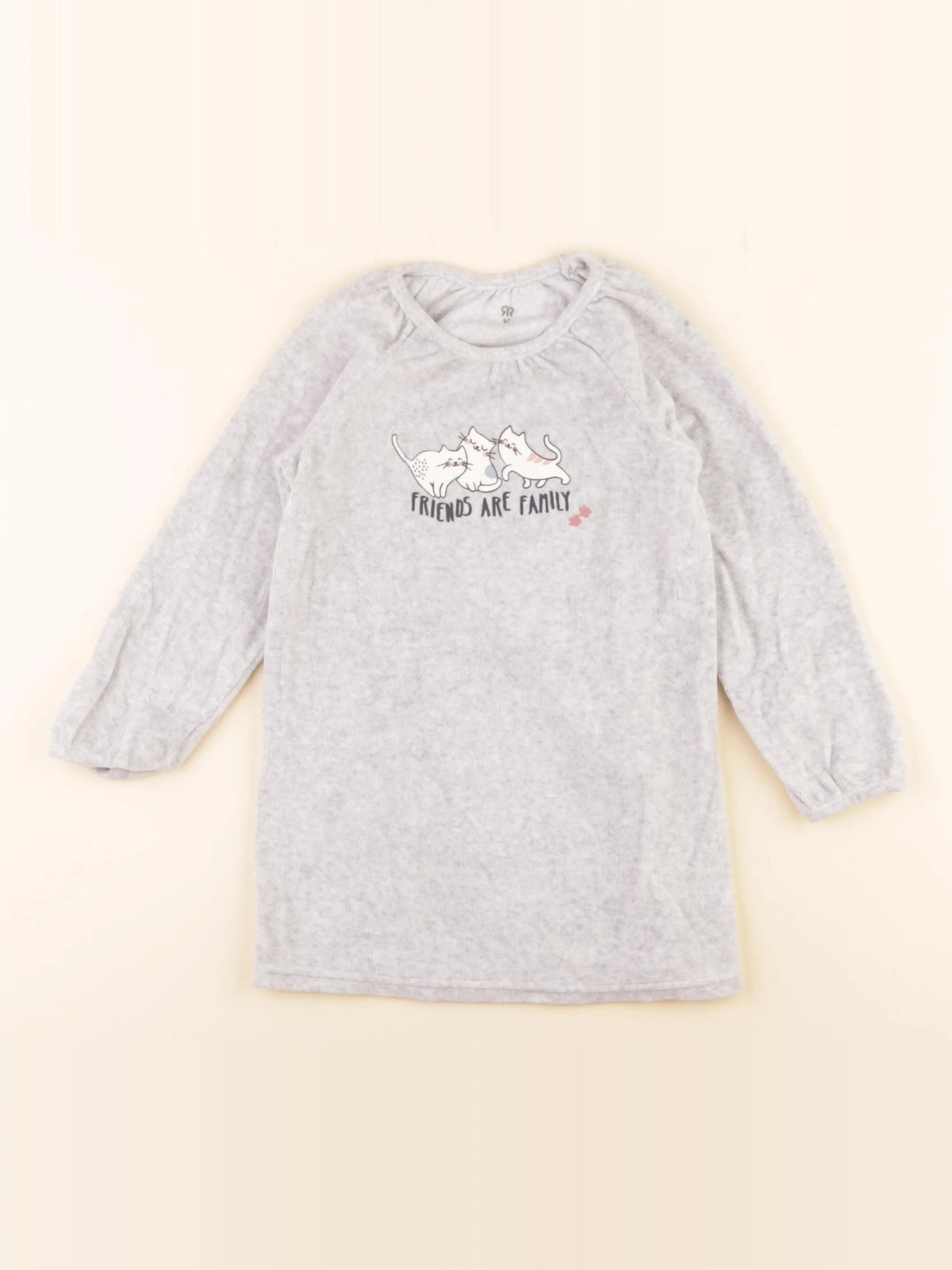 La Redoute - chemise de nuit velours gris - 3 ans