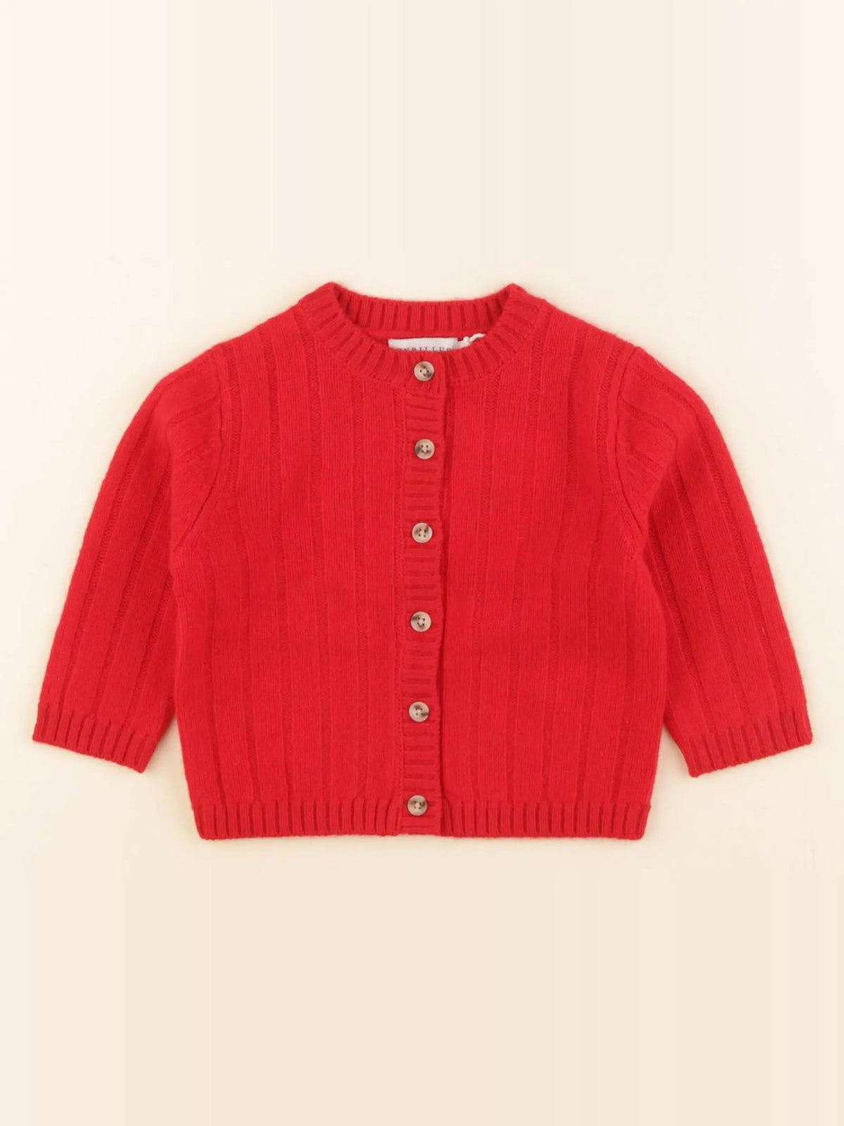 Cyrillus - gilet rouge - 18 mois