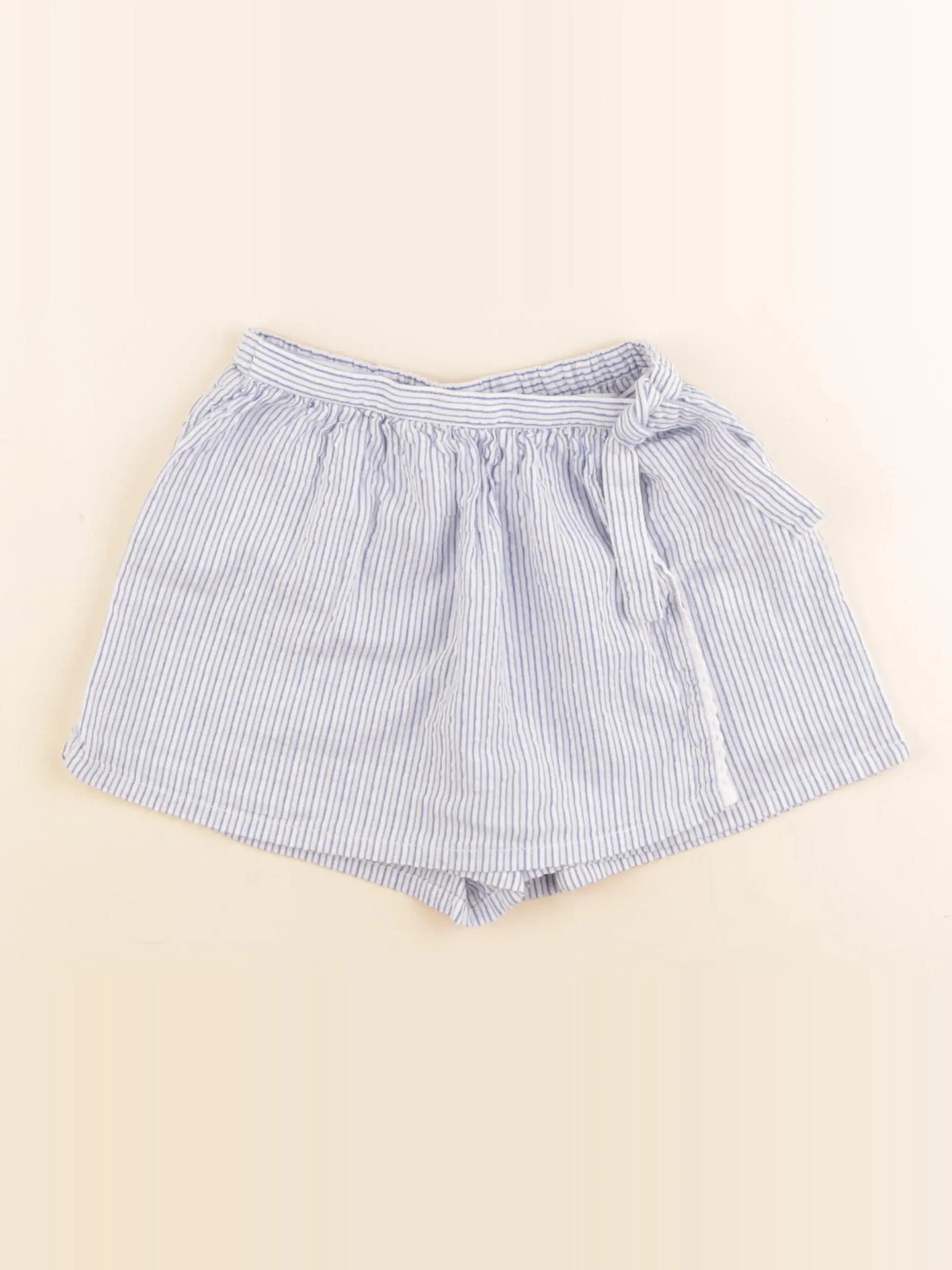 Cyrillus - jupe short blanc, bleu - 4 ans
