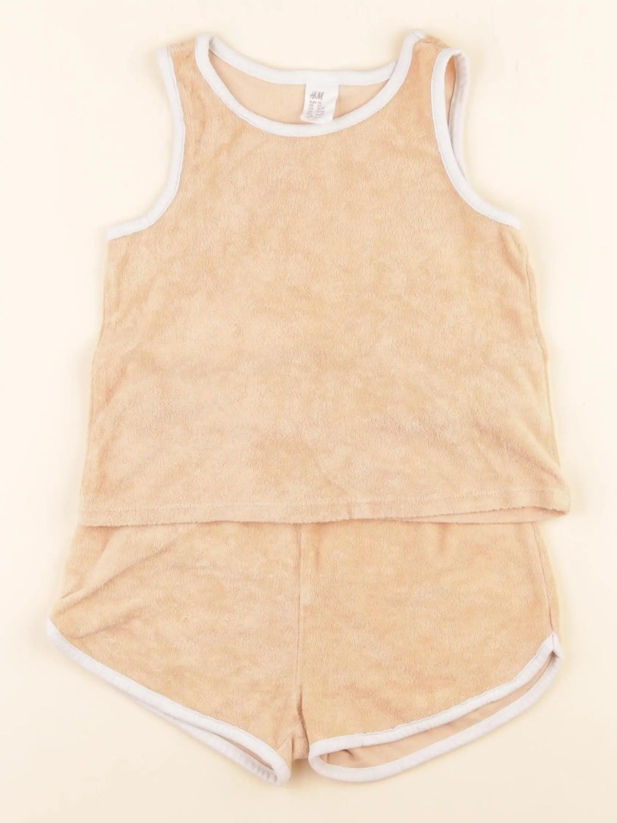 H&M - ensemble orange - 18/24 mois