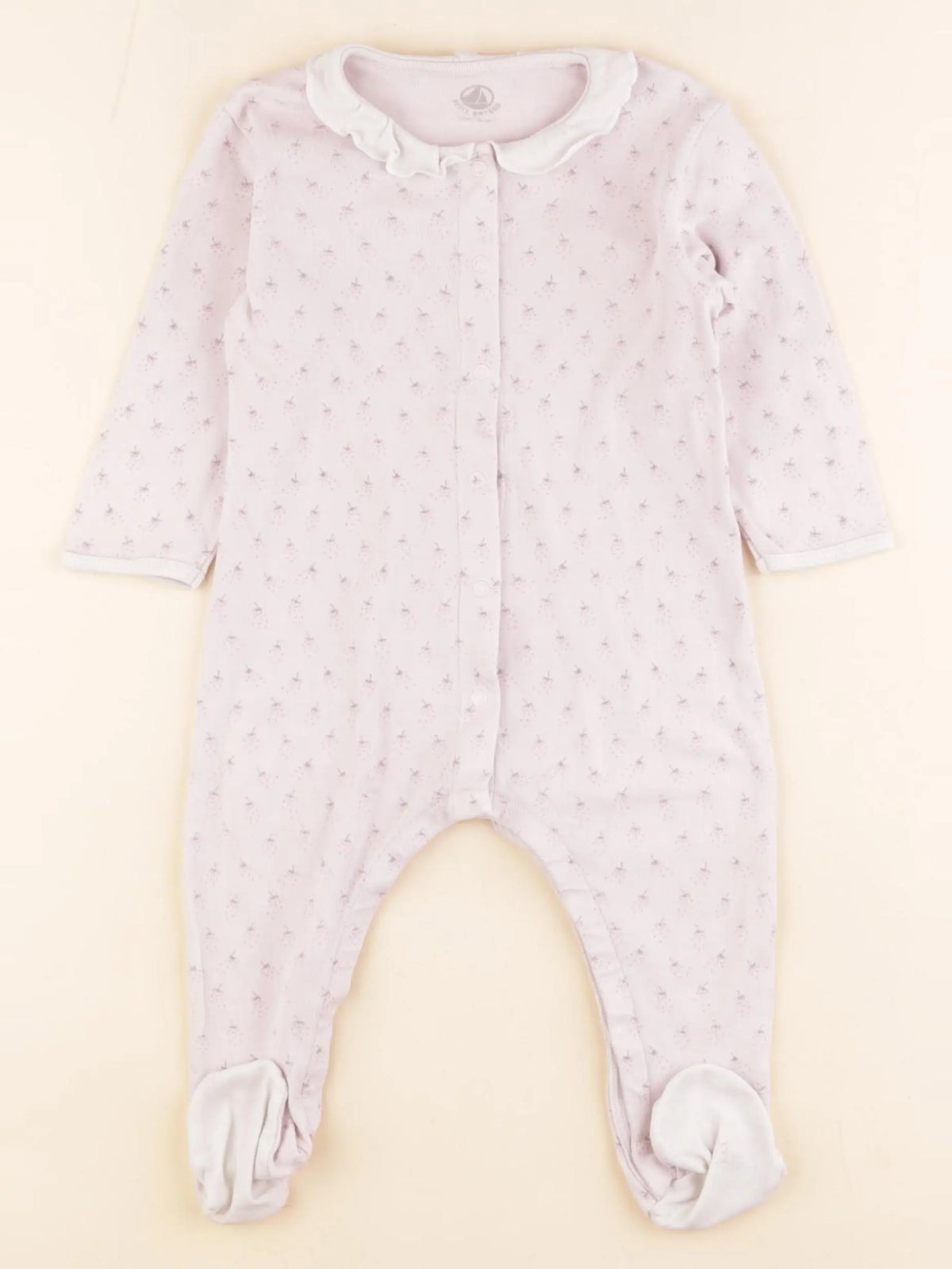Petit Bateau - pyjama coton rose - 12 mois