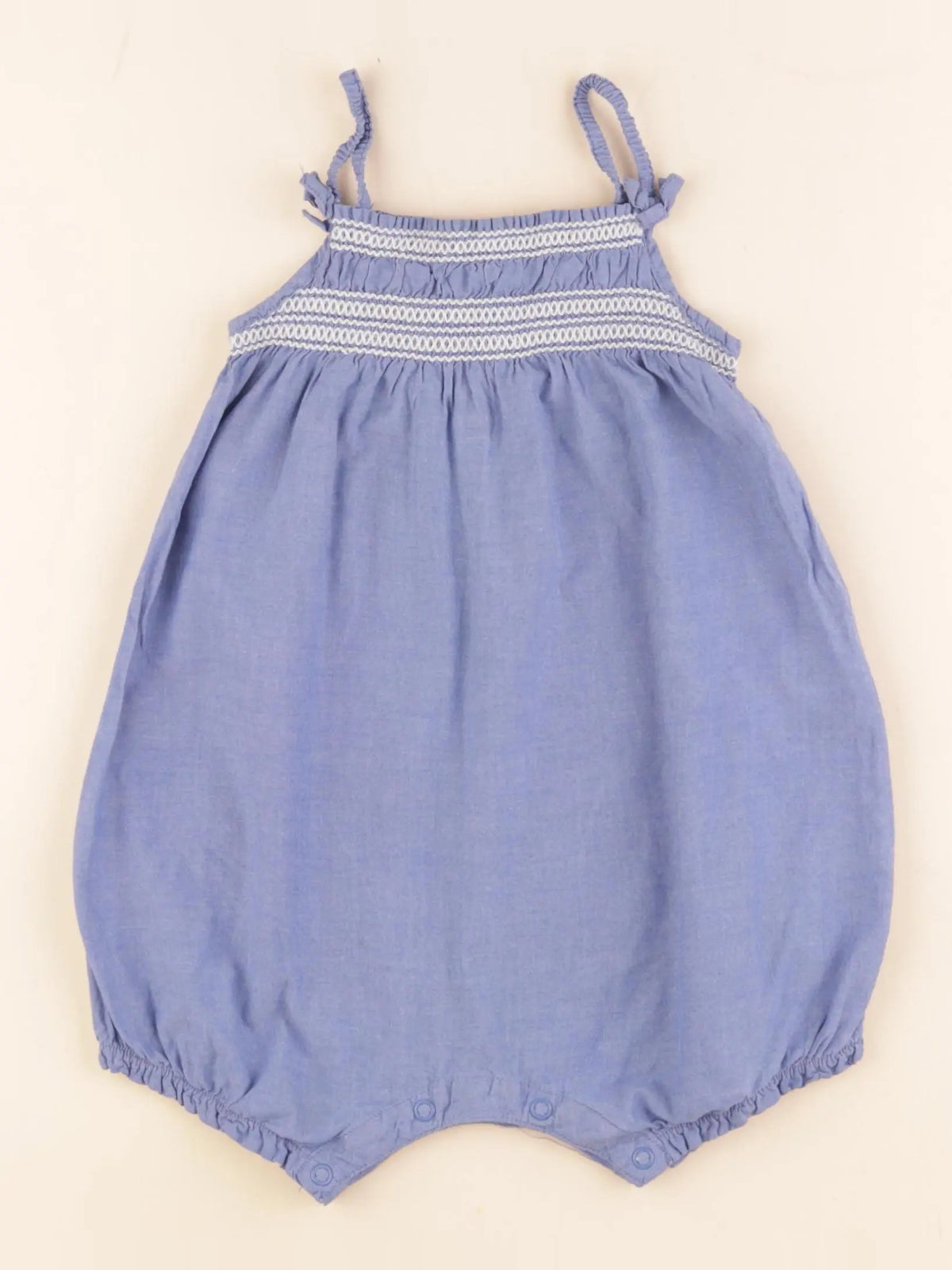 H&M - combinaison bleu - 9/12 mois