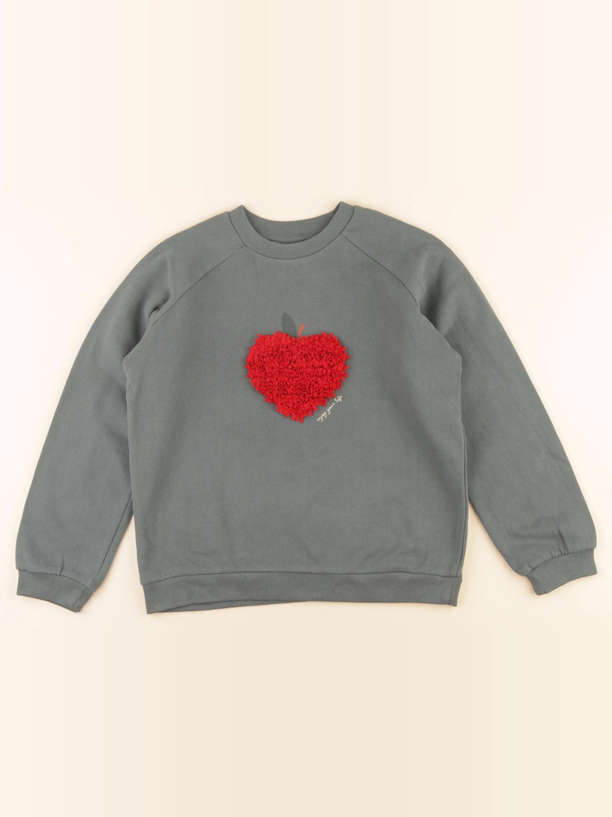 Vertbaudet - sweat vert - 14 ans