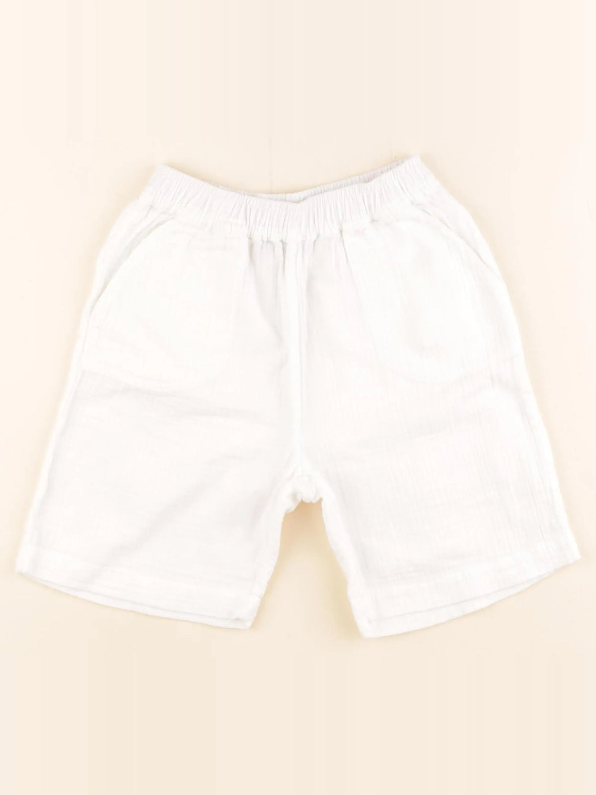 Bonton - short blanc - 8 ans