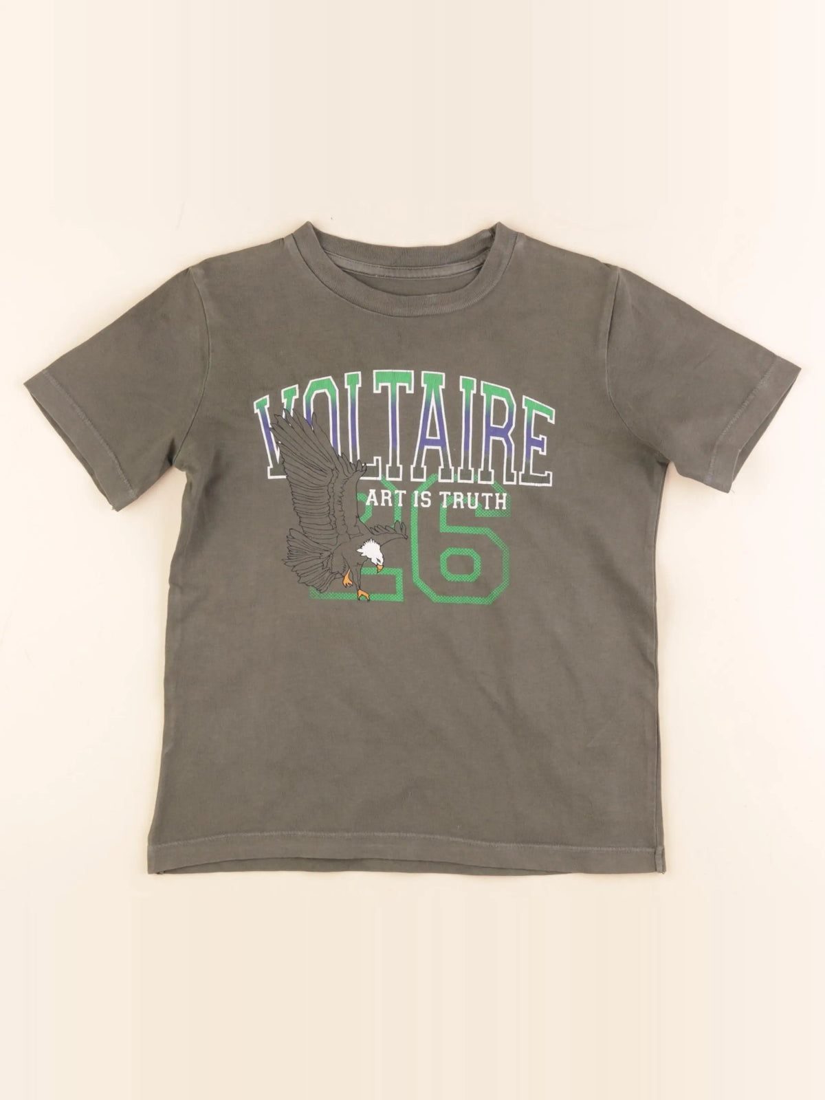Zadig & Voltaire - tee-shirt vert - 8 ans