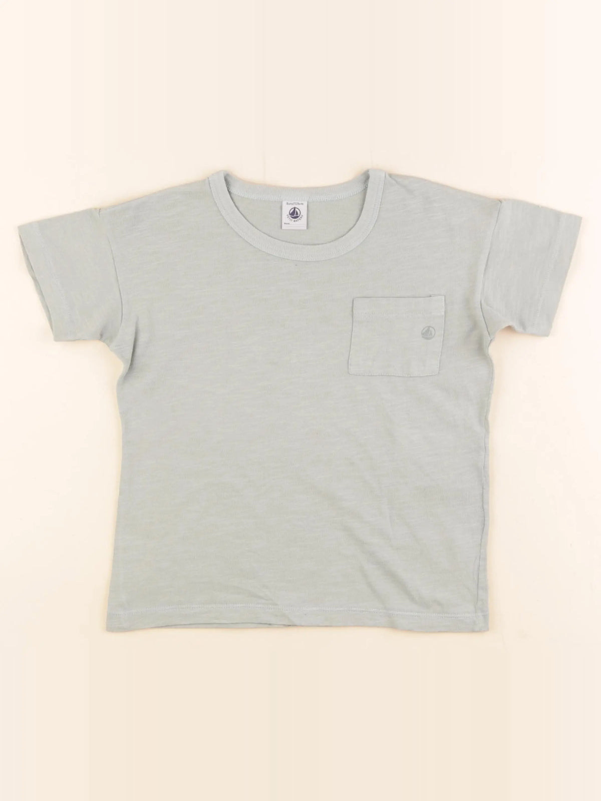 Petit Bateau - tee-shirt vert - 8 ans