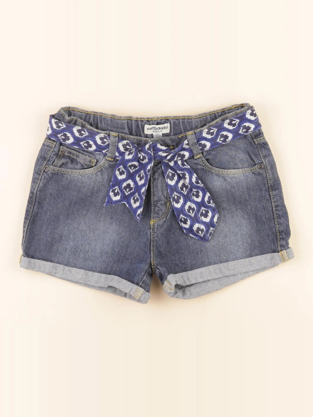 Vertbaudet - short bleu - 9 ans