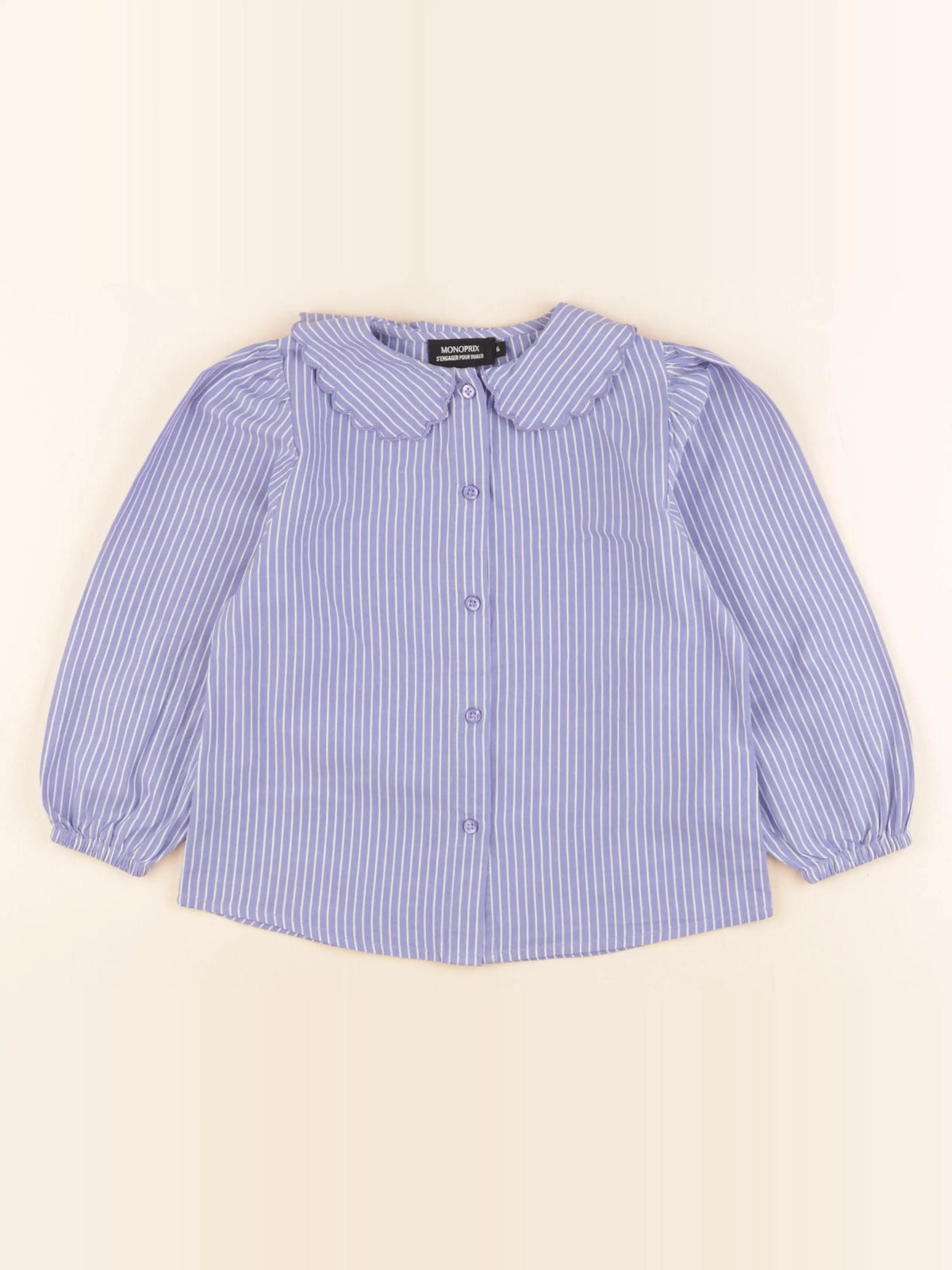 Monoprix - blouse bleu - 6 ans