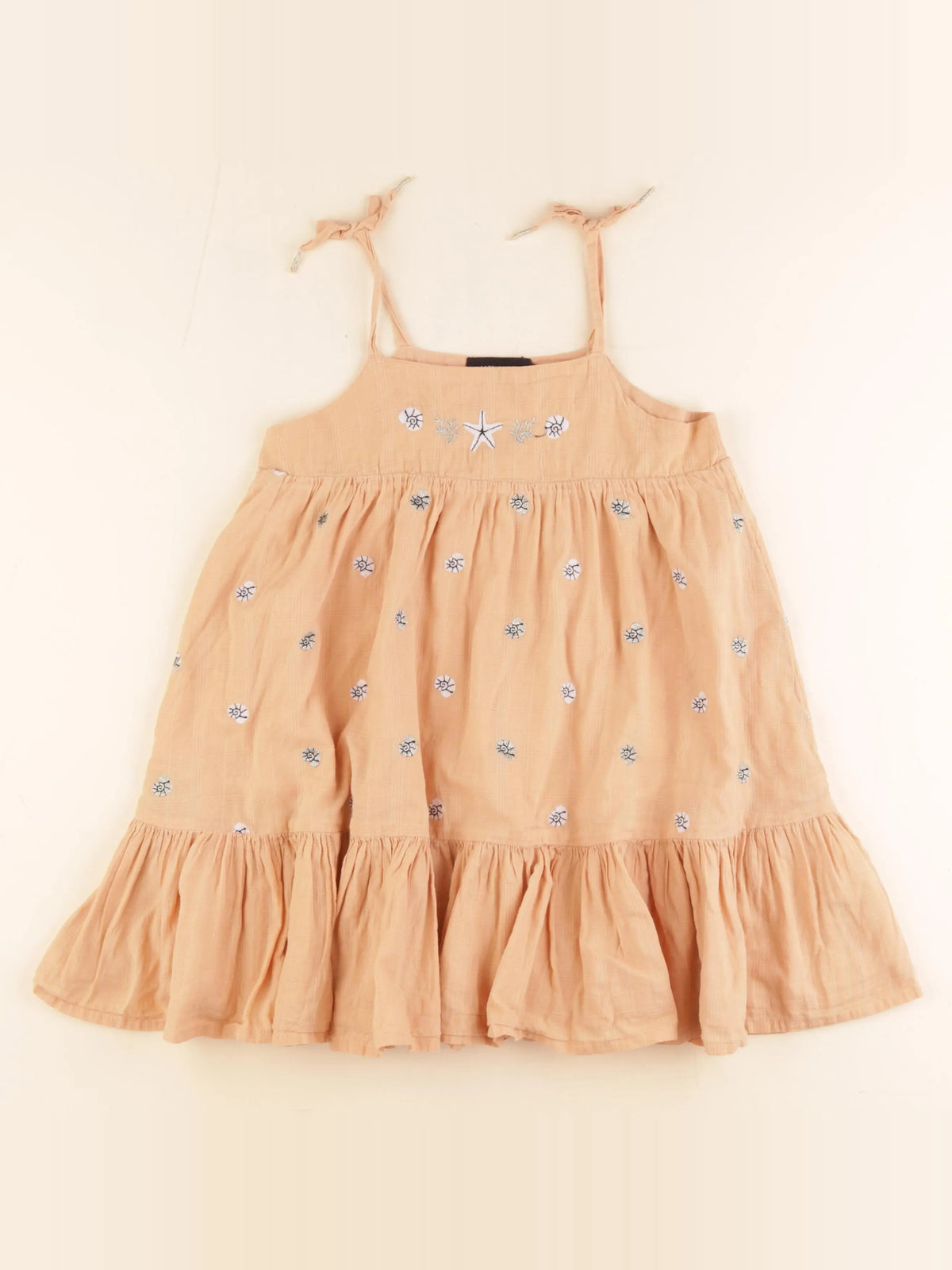 Monoprix - robe orange - 6 ans
