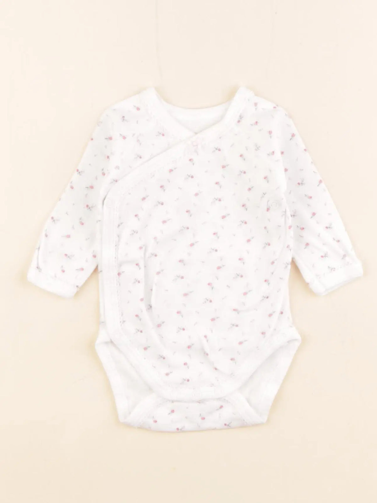 Petit Bateau - body blanc - 1 mois