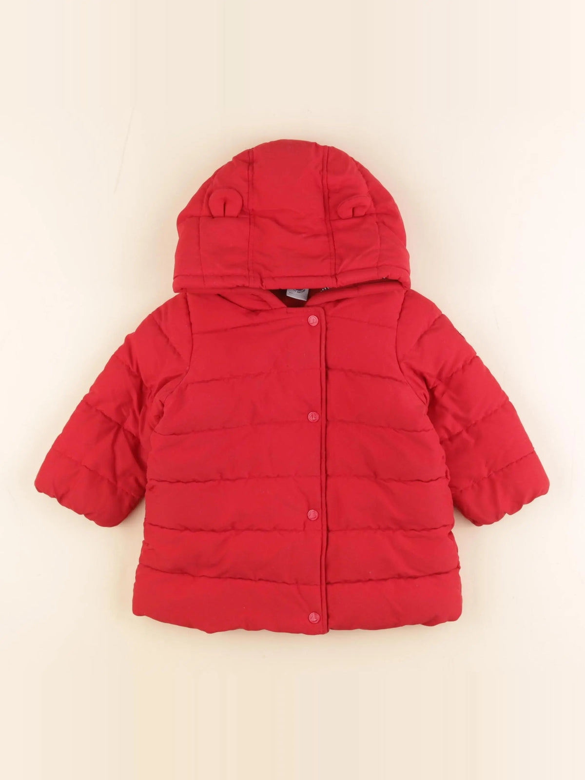Petit Bateau - doudoune rouge - 18 mois