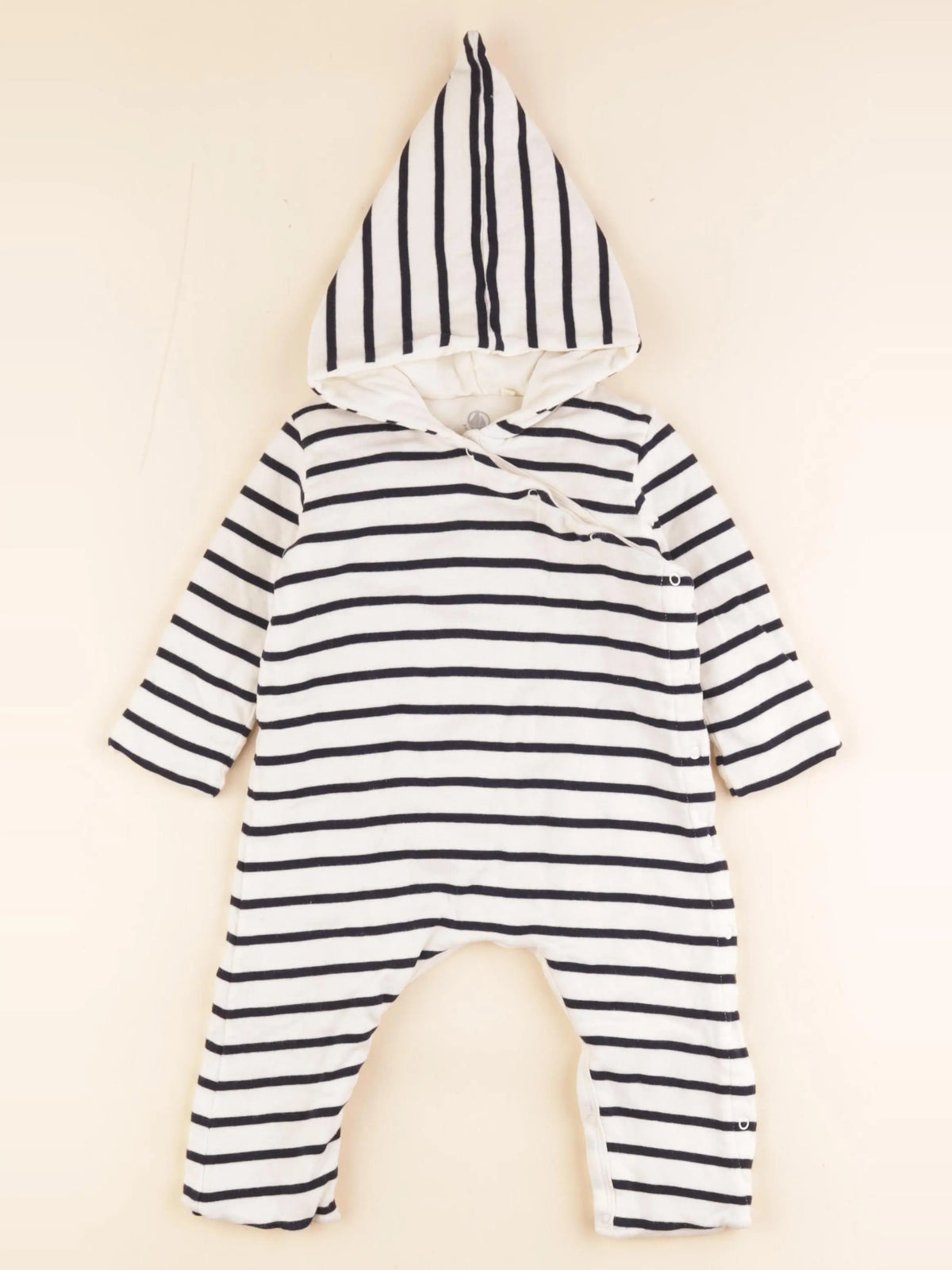 Petit Bateau - combi-pilote beige - 12 mois