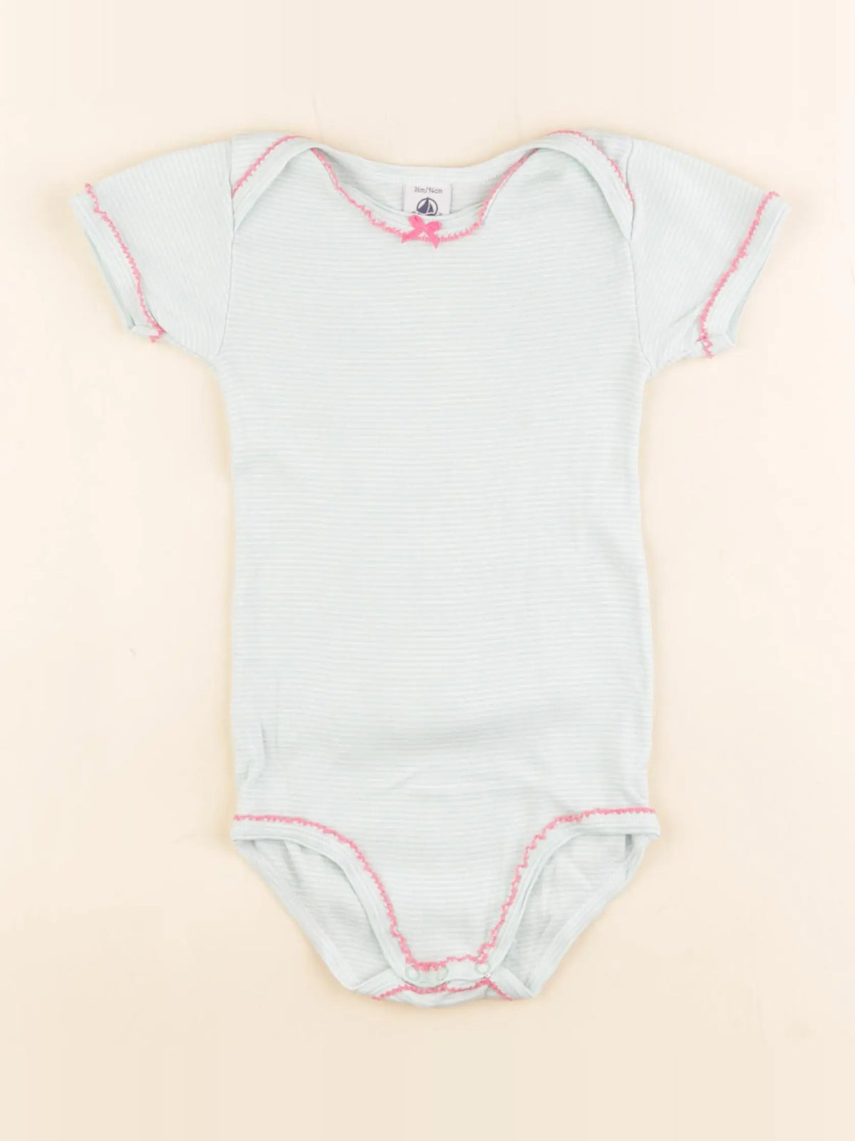 Petit Bateau - body vert - 36 mois