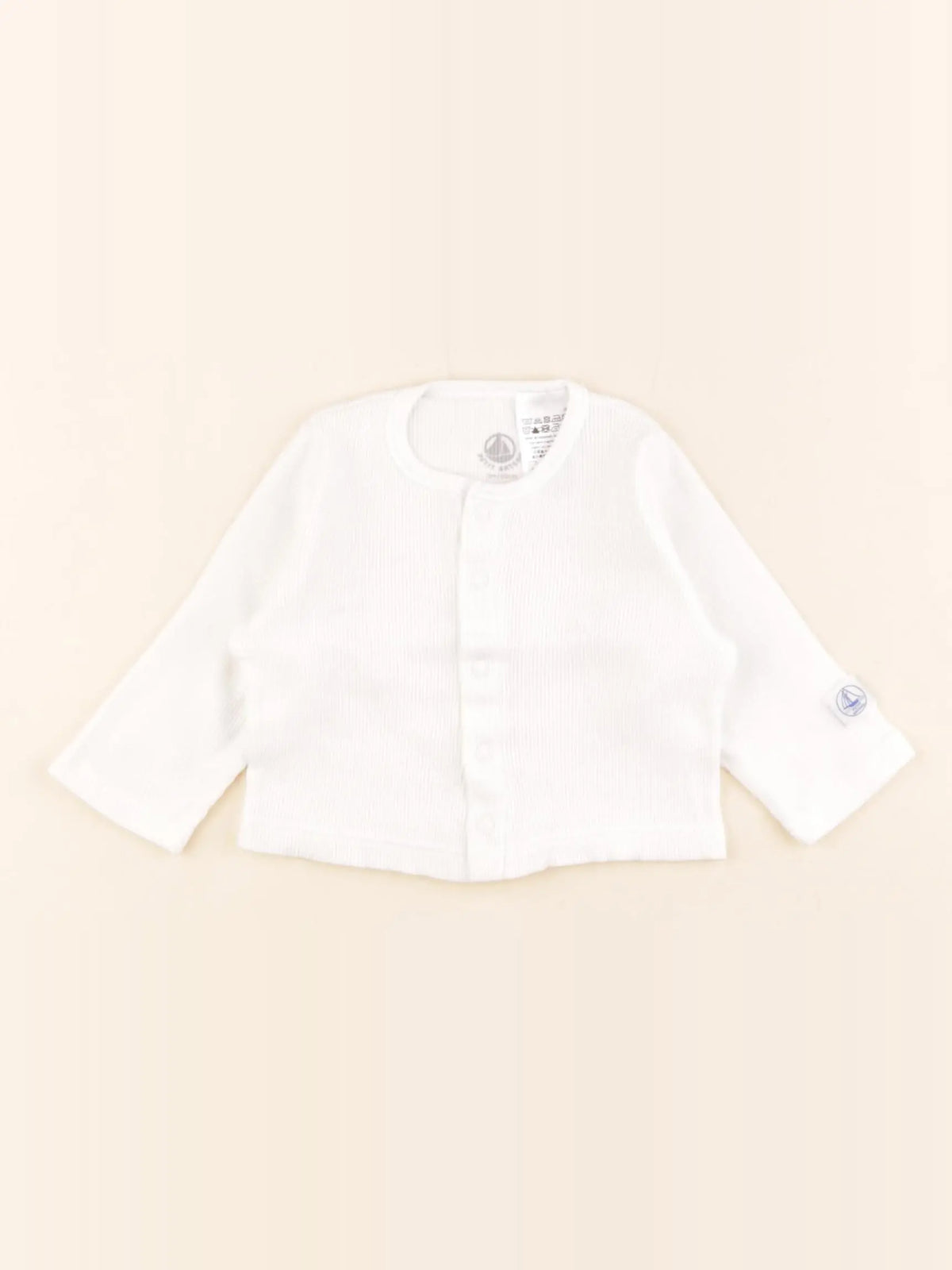 Petit Bateau - tee-shirt blanc - 3 mois