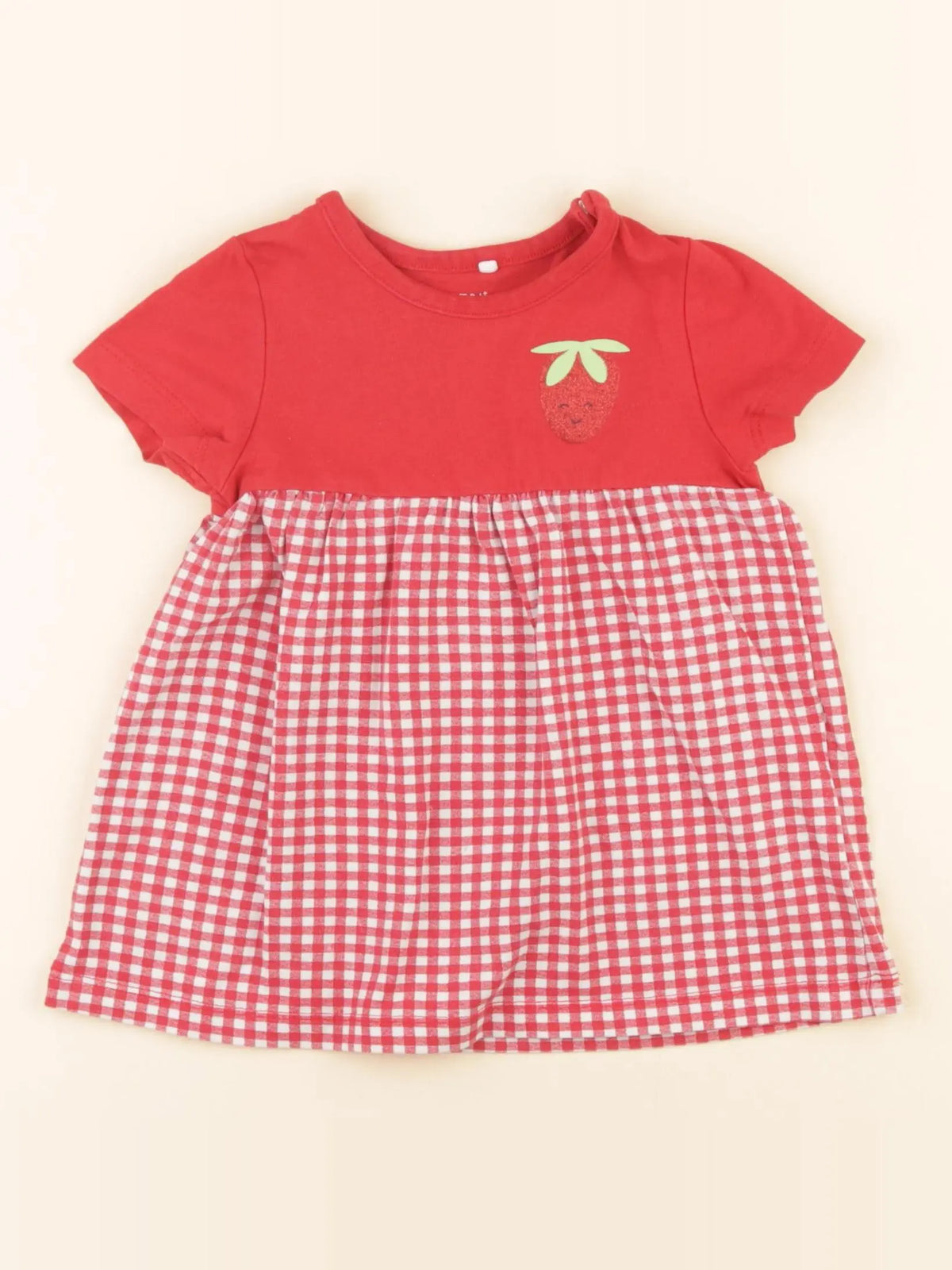 Name it - robe rouge - 4/6 mois