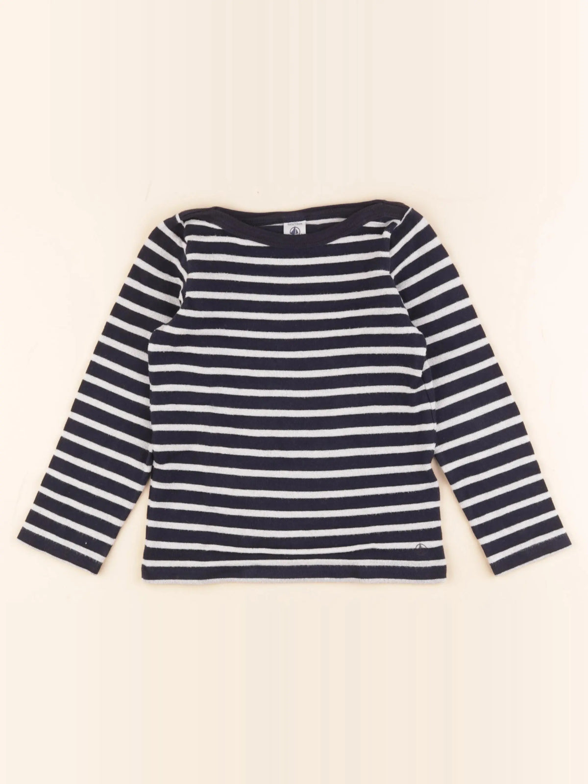 Petit Bateau - pull bleu, argent - 6 ans