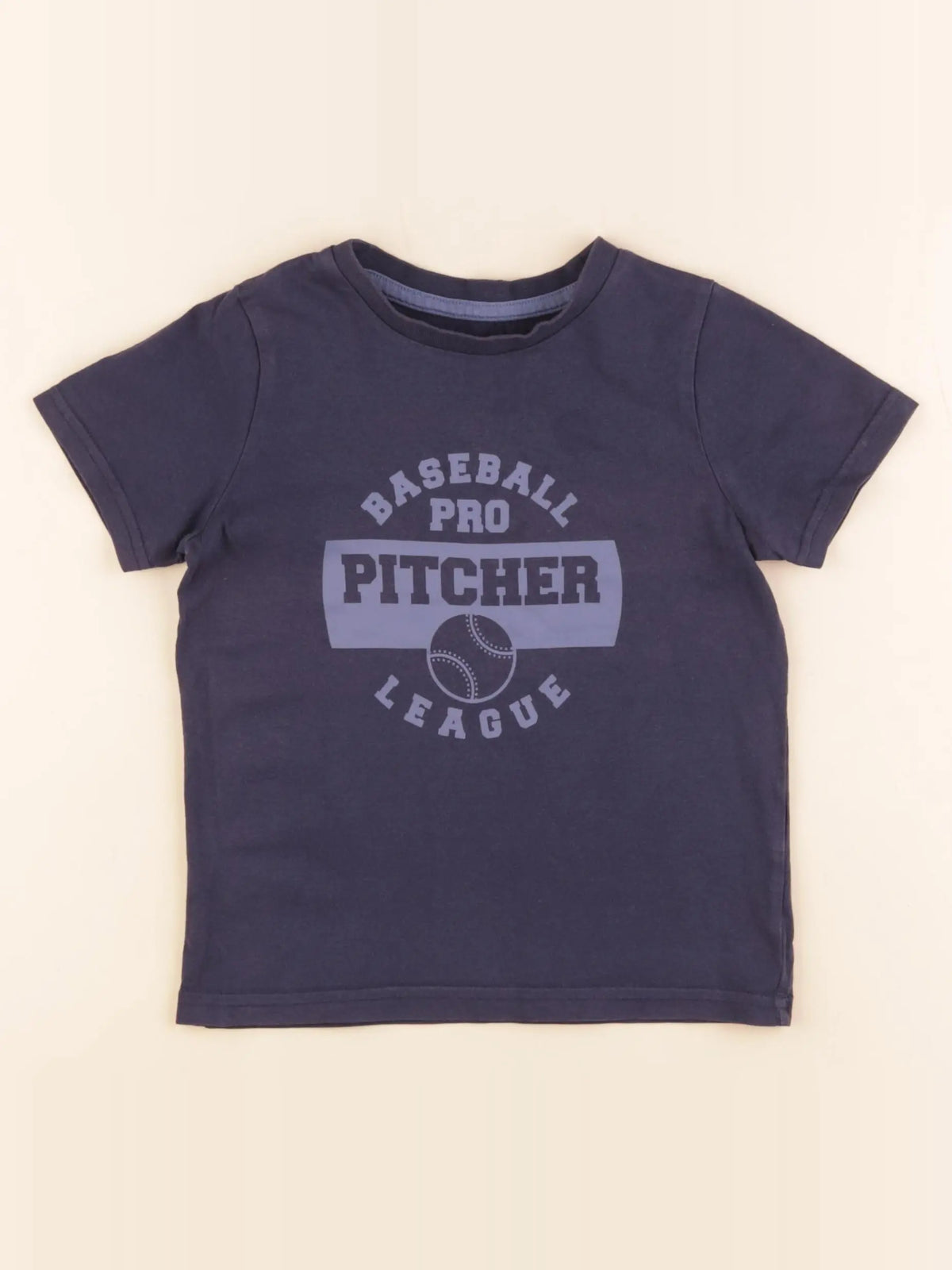 Vertbaudet - tee-shirt bleu - 4 ans
