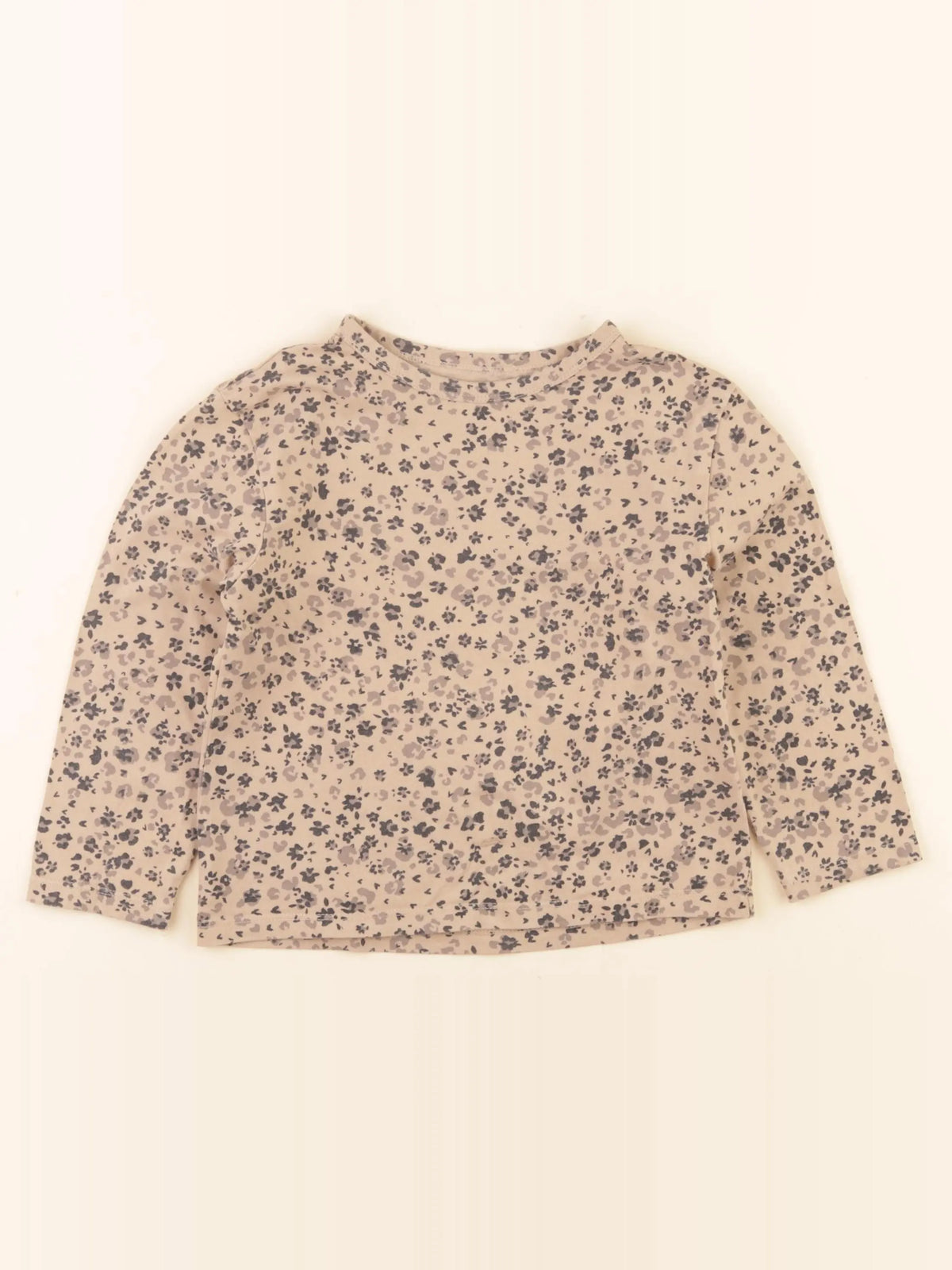 H&M - tee-shirt beige, noir - 3/4 ans