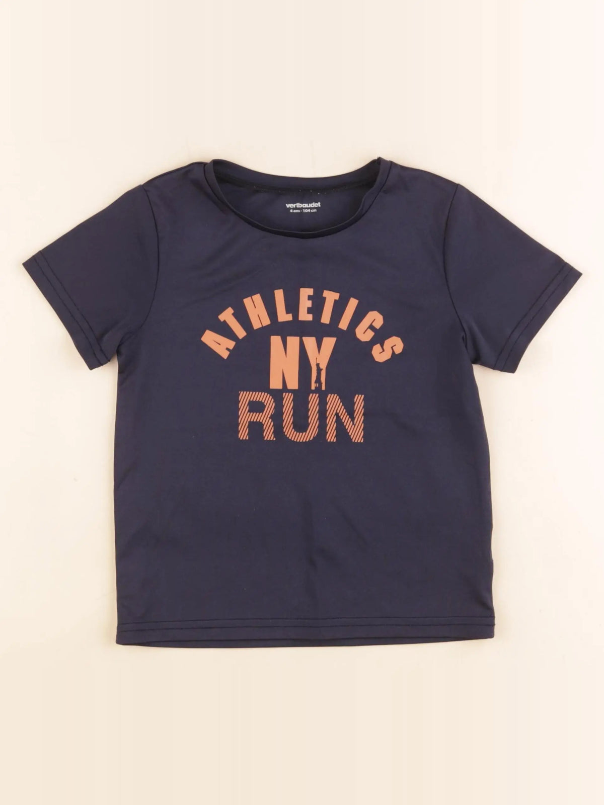 Vertbaudet - tee-shirt bleu - 4 ans