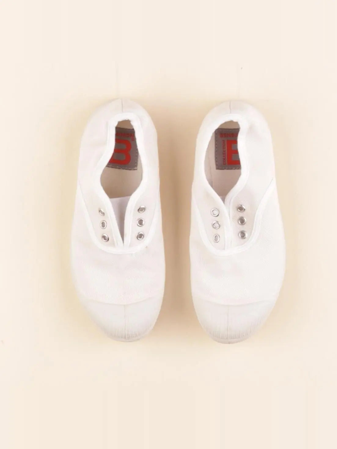 Bensimon - tennis élastiqué beige - pointure 30
