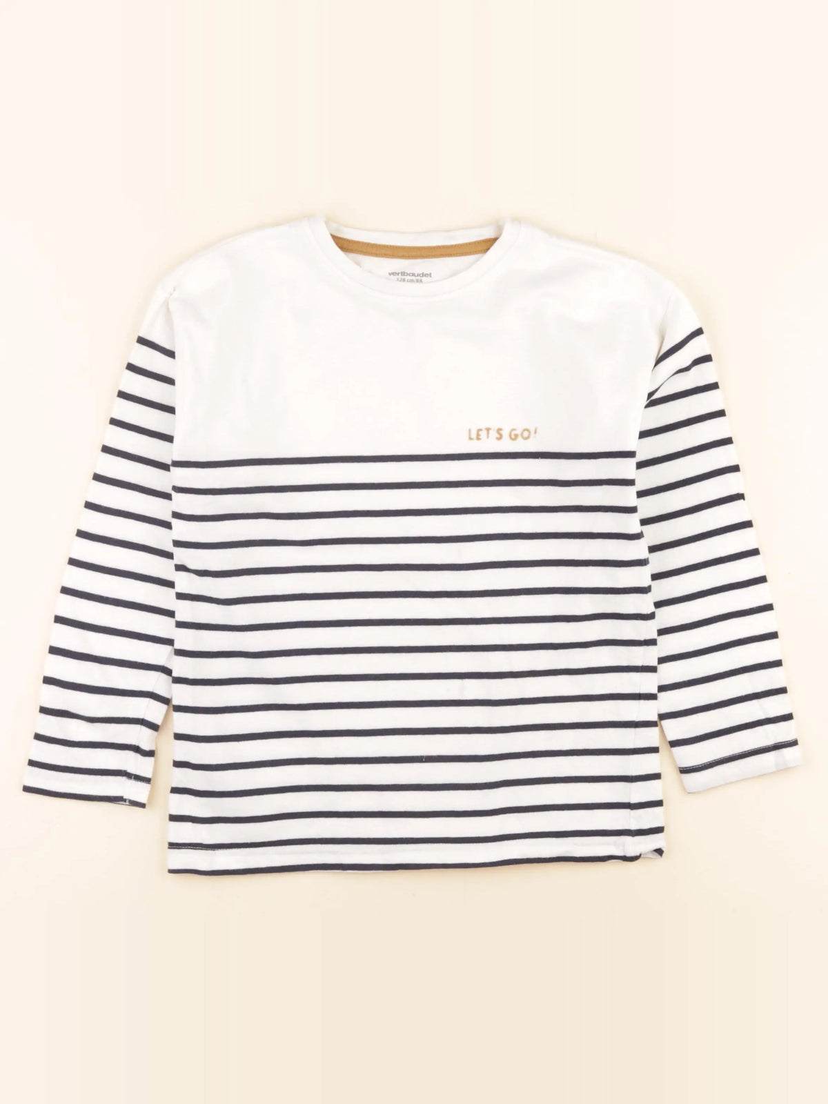 Vertbaudet - tee-shirt blanc - 8 ans