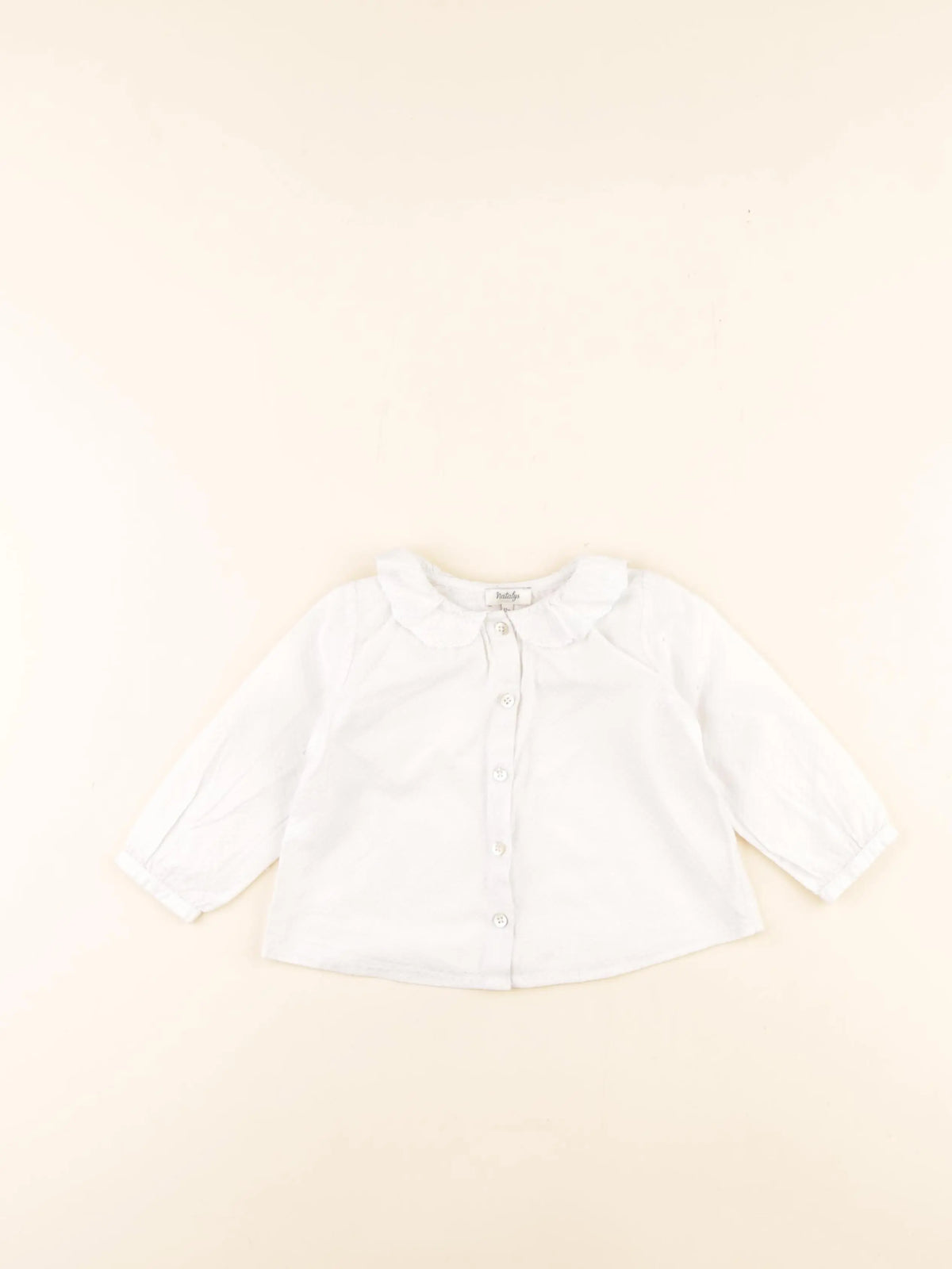 Natalys - chemise blanc - 12 mois