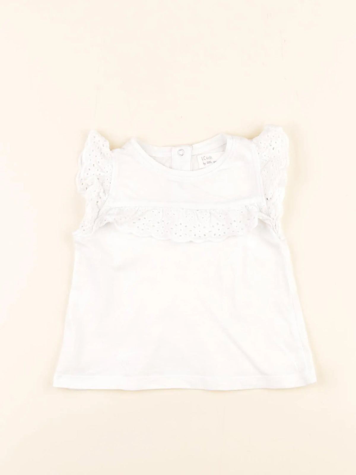 Little Cigogne - tee-shirt blanc - 9 mois
